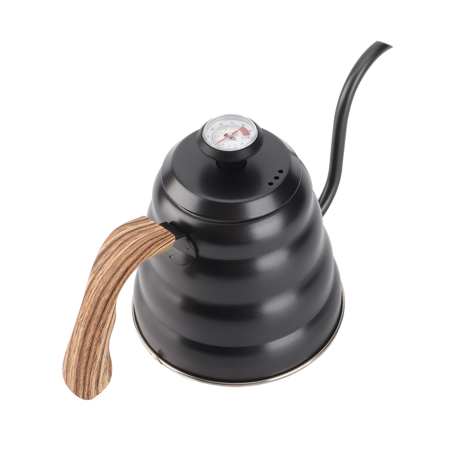1.2L Stainless Steel Tea Coffee Kettle with Thermometer Gooseneck Spout Pour view 4
