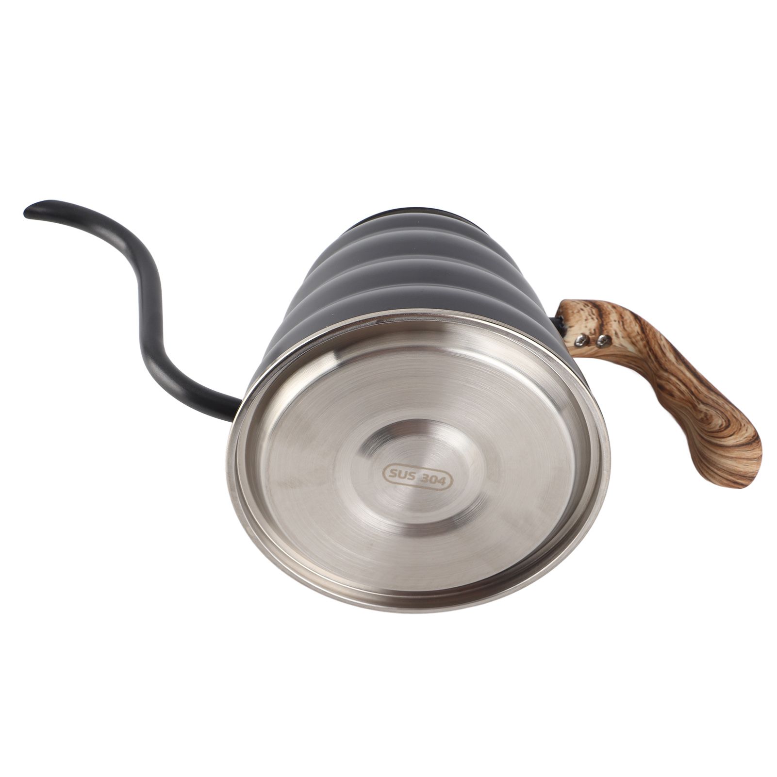 1.2L Stainless Steel Tea Coffee Kettle with Thermometer Gooseneck Spout Pour view 12