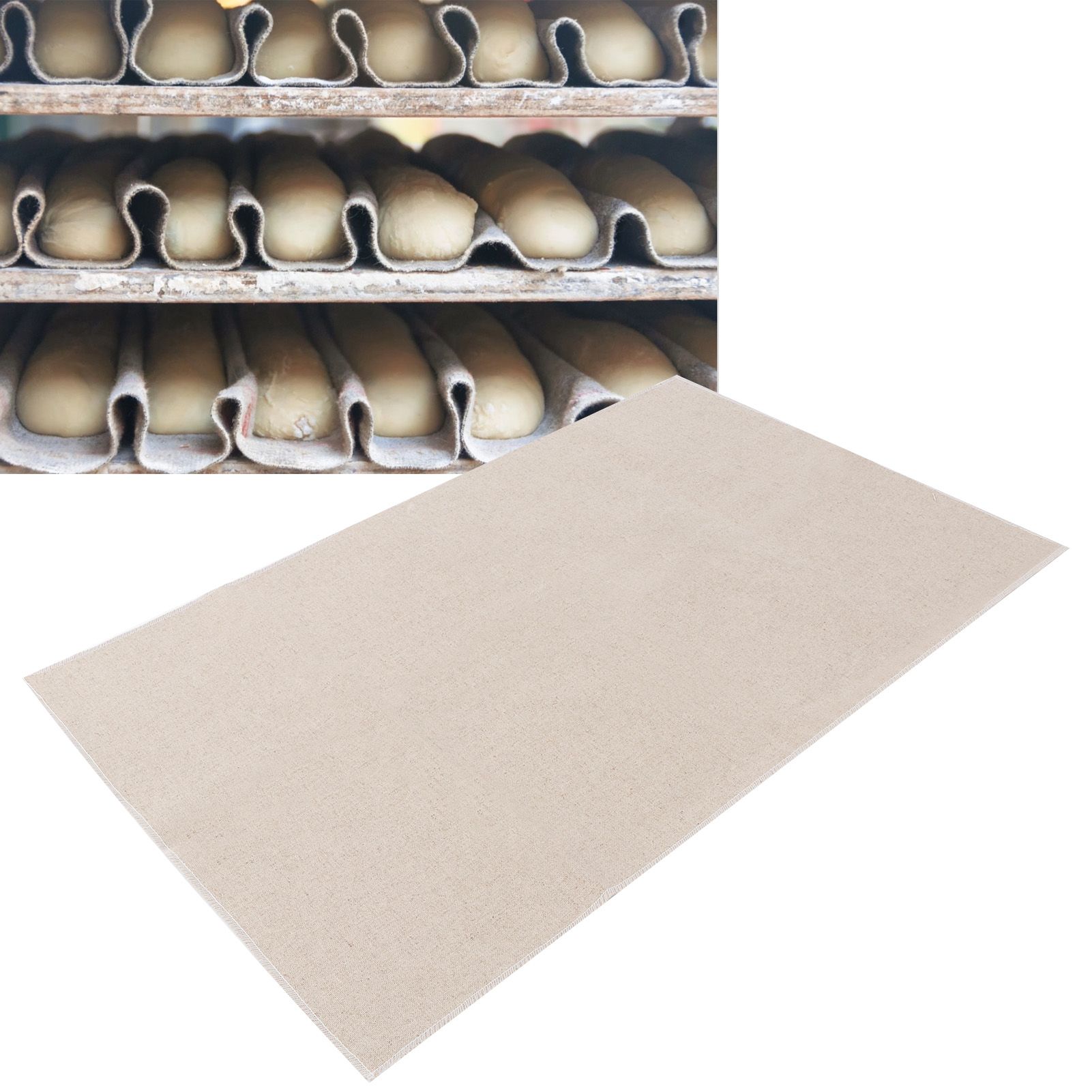 Dough Pan Cloth Mat Cotton and Linen Fermented Mat for Bread Baking view 9