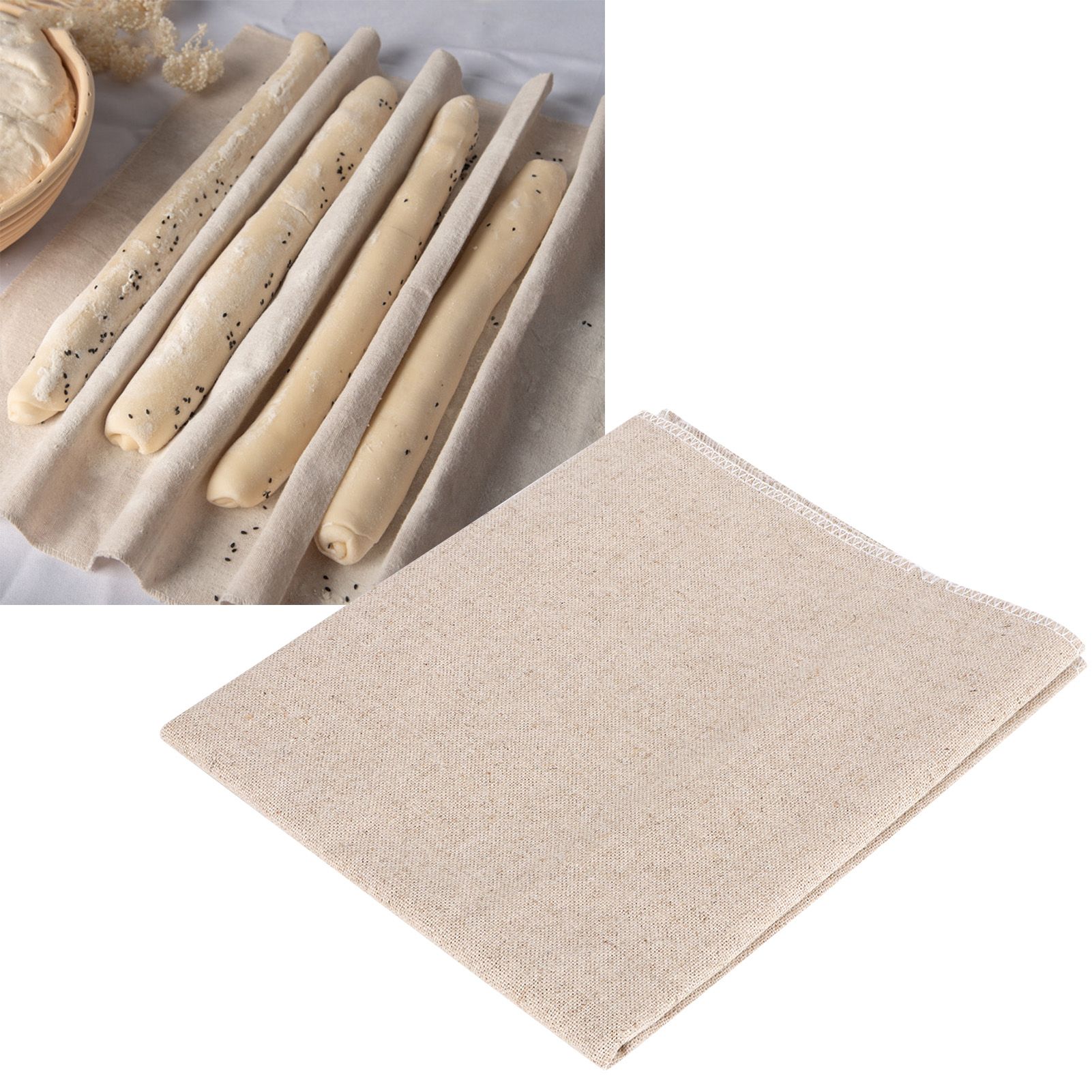 Dough Pan Cloth Mat Cotton and Linen Fermented Mat for Bread Baking view 10