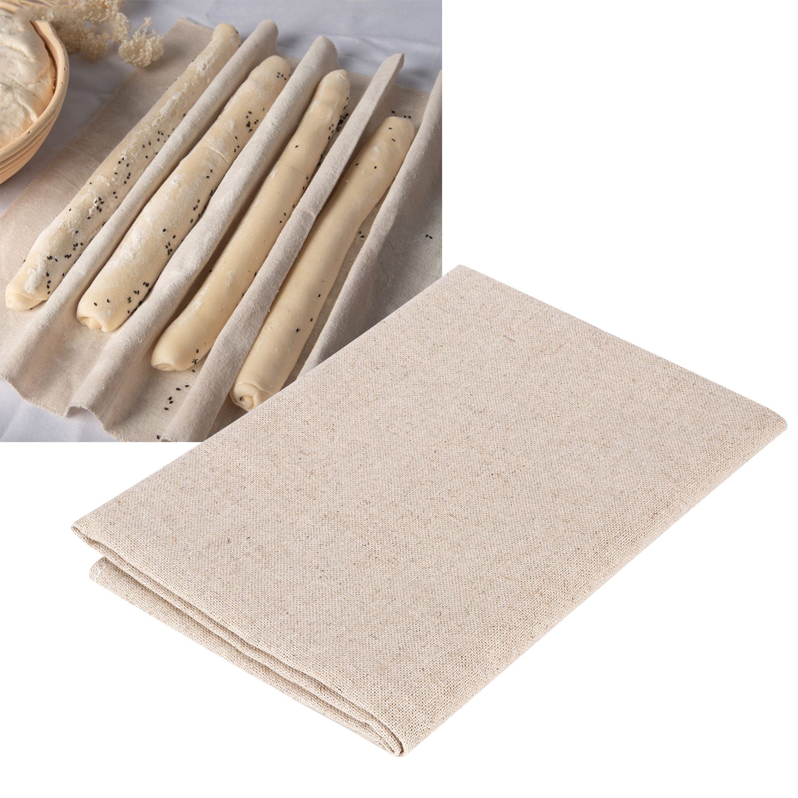 Dough Pan Cloth Mat Cotton and Linen Fermented Mat for Bread Baking view 10