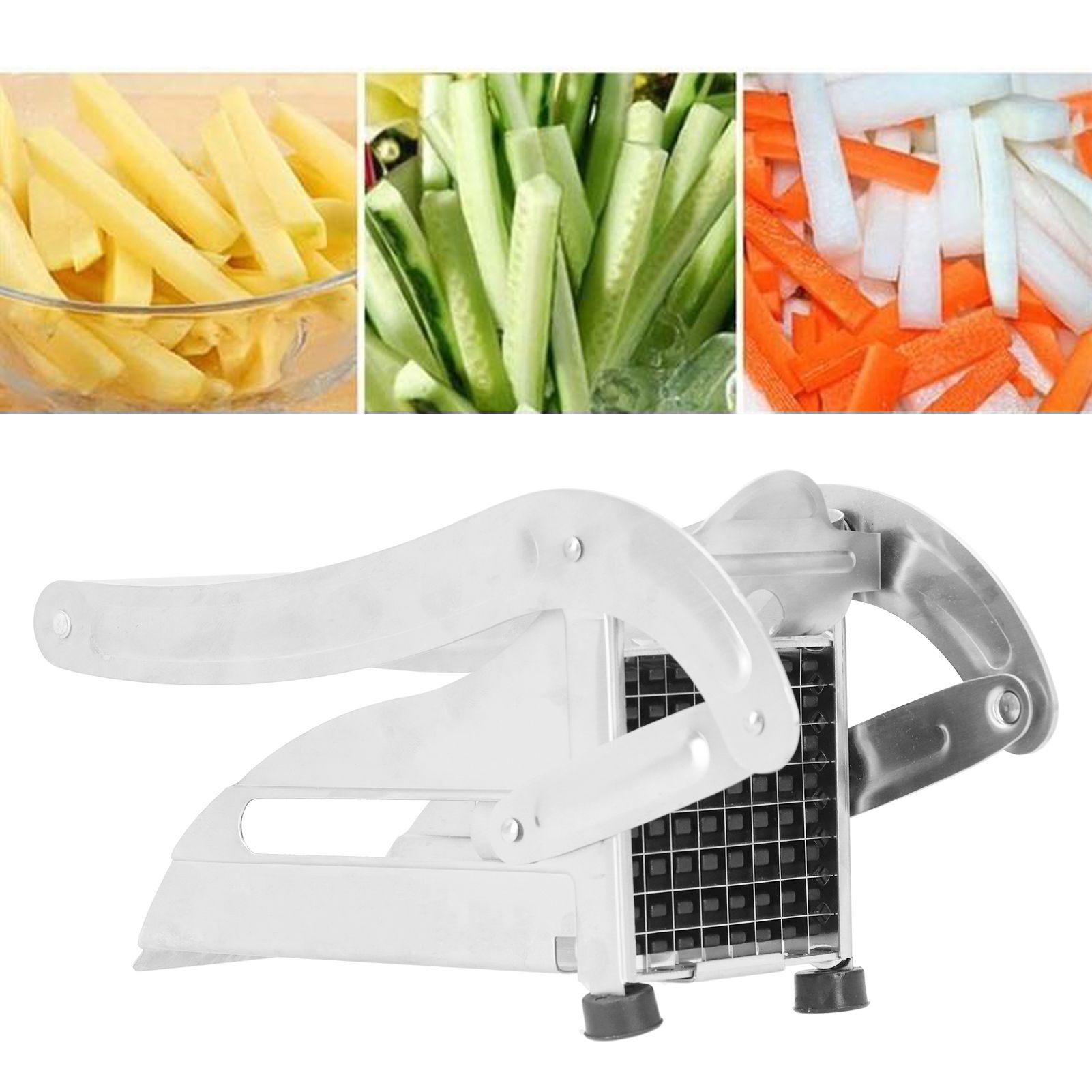 French Fry Cutter Stainless Steel Potato Strip Chopper Cutting Machine for view 9