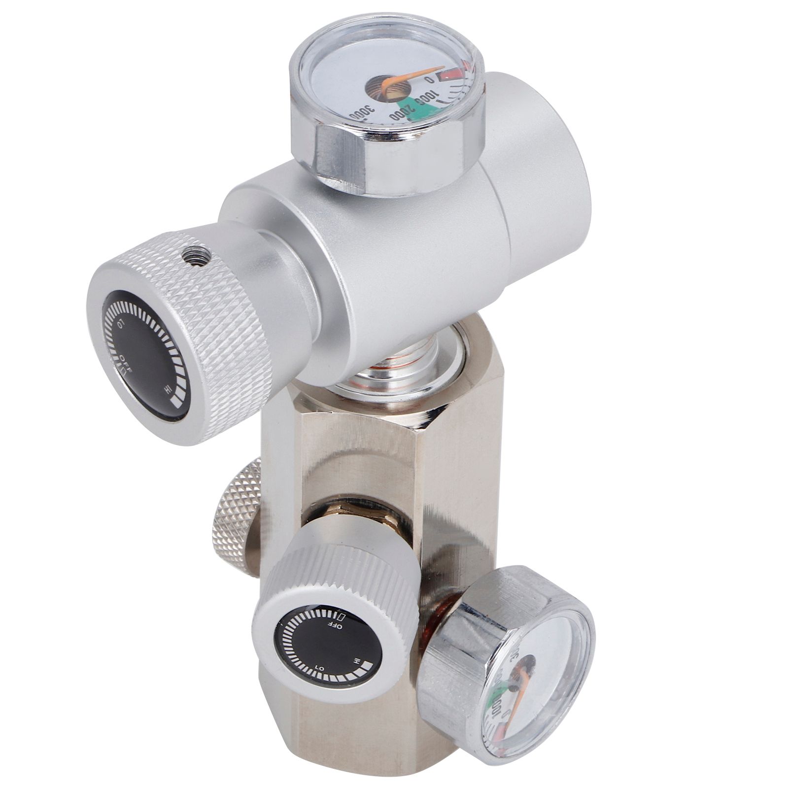 W21.8-G1/2 CO2 Tank Refill Adapter Connector with Release Valve Pressure Gauge view 6