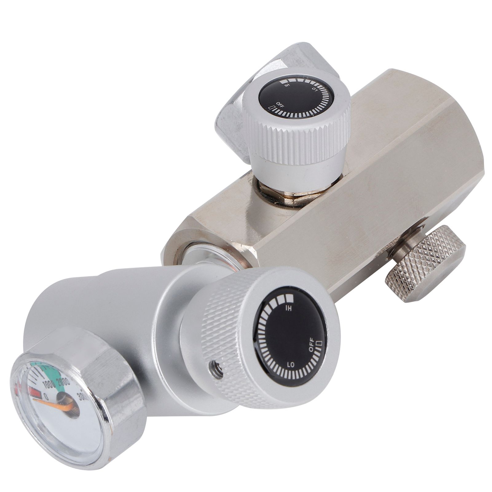 W21.8-G1/2 CO2 Tank Refill Adapter Connector with Release Valve Pressure Gauge view 7