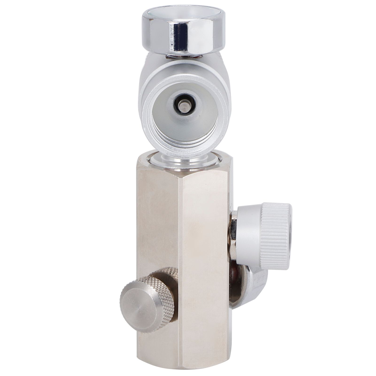 W21.8-G1/2 CO2 Tank Refill Adapter Connector with Release Valve Pressure Gauge view 8