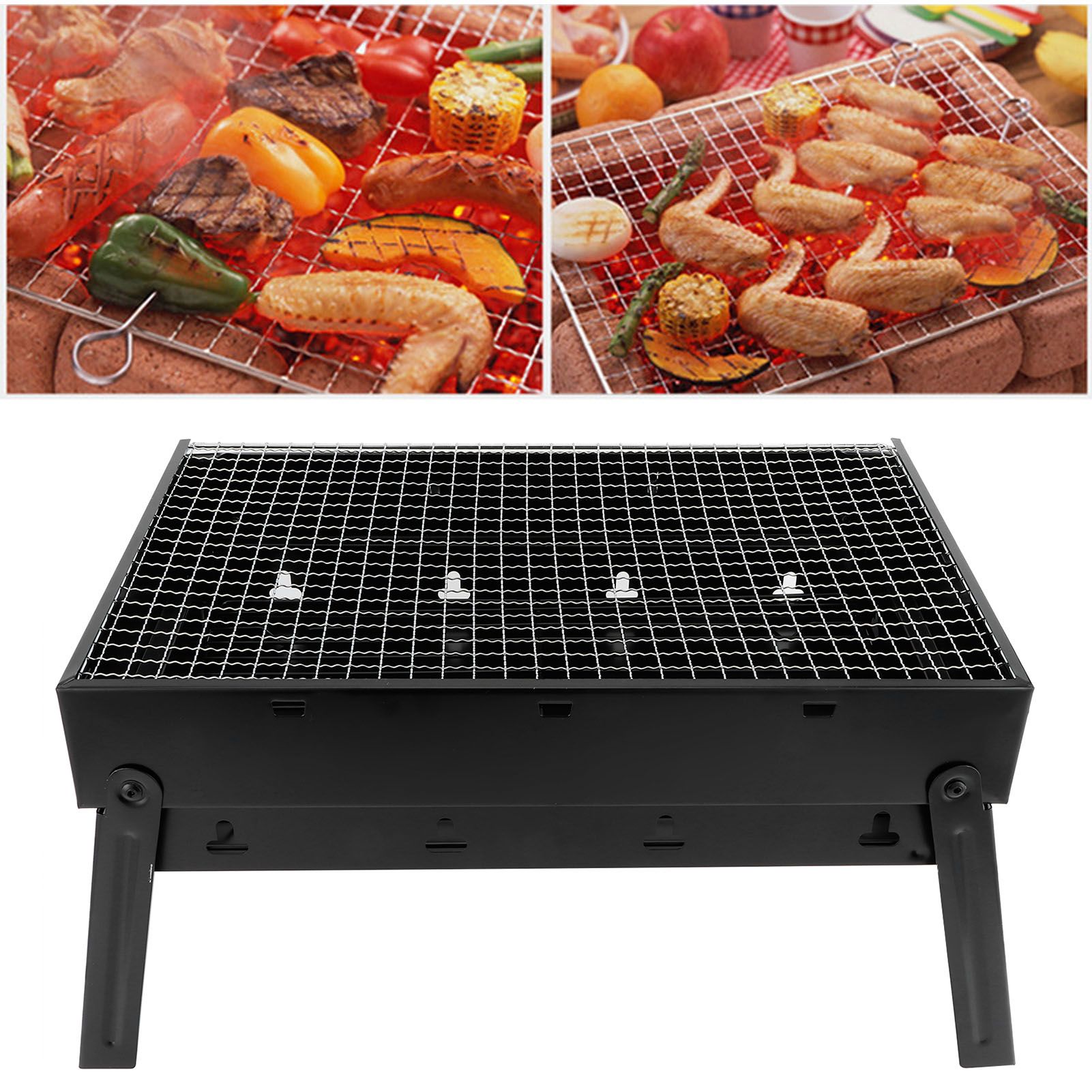 Barbecue Grill Stainless Steel Thicken Cooking BBQ Stove for Outdoor Hiking view 9