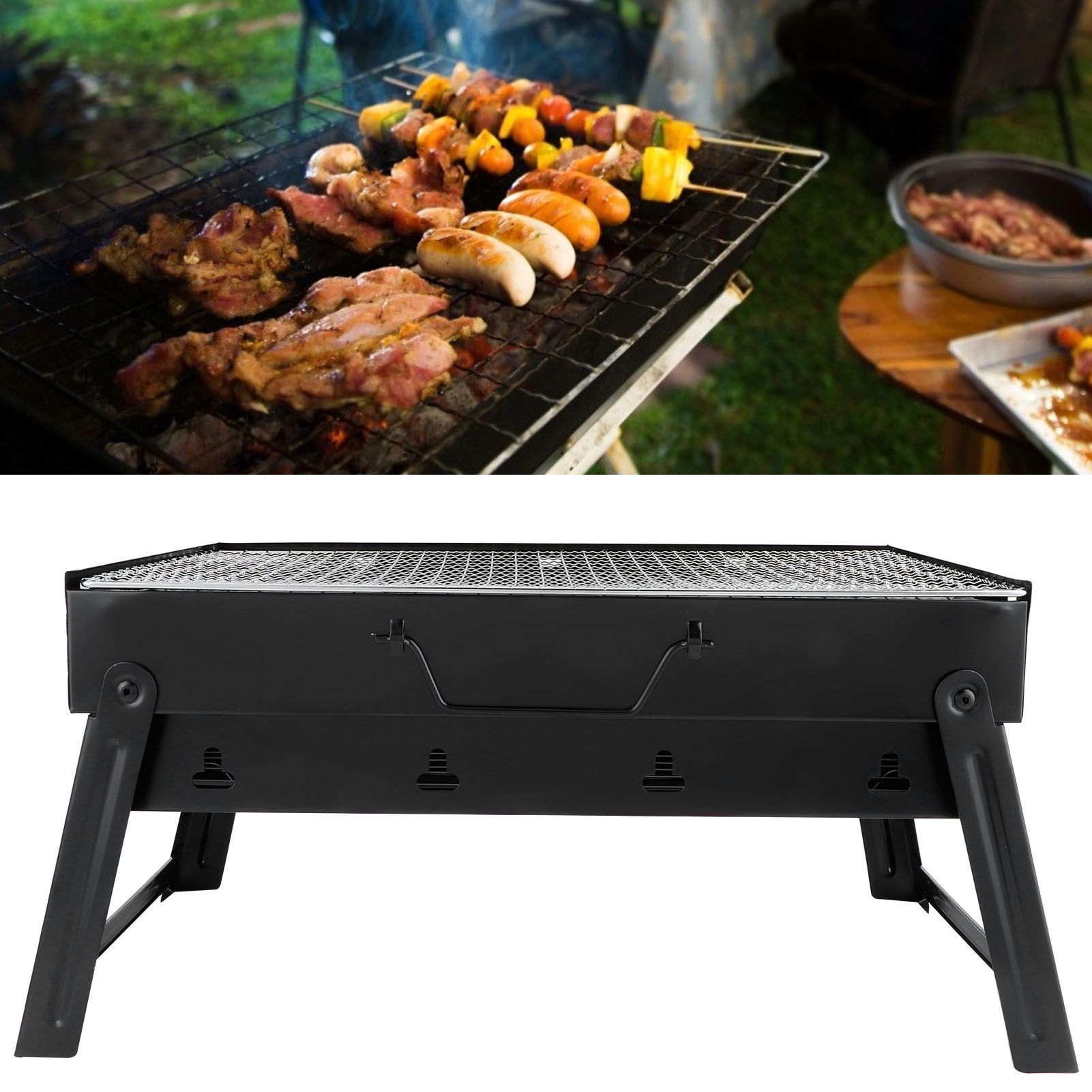 Barbecue Grill Stainless Steel Thicken Cooking BBQ Stove for Outdoor Hiking view 10