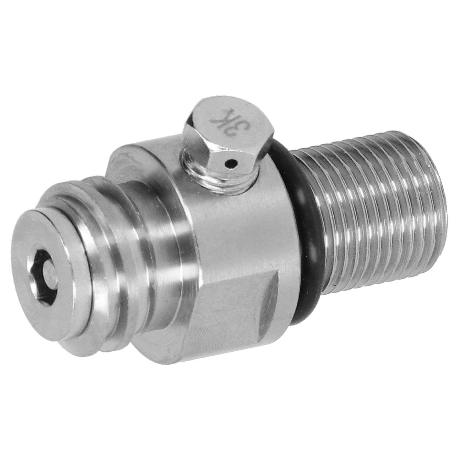 Soda Cylinder Valve Electroplating Brass CO2 Valve Adapter for M18x1.5 Tanks view 7