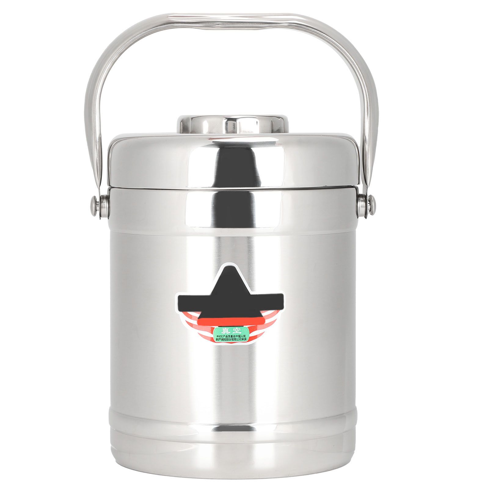 1.8L Straight Shape DoubleWall Vacuum Insulated Lunch Box Stainless Steel Hot view 2