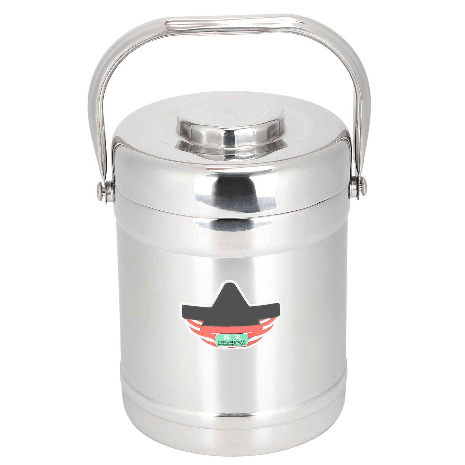 1.8L Straight Shape DoubleWall Vacuum Insulated Lunch Box Stainless Steel Hot view 3