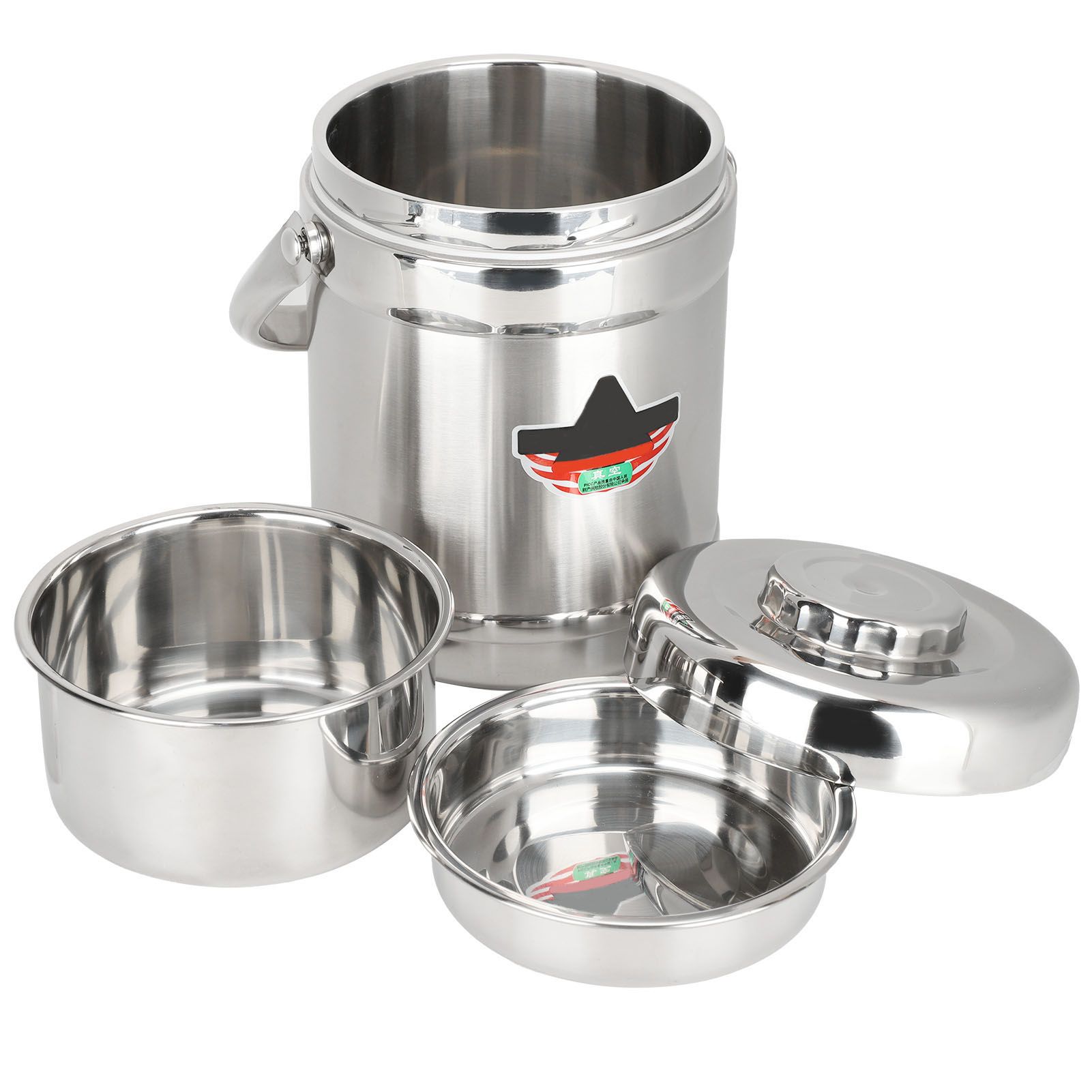 1.8L Straight Shape DoubleWall Vacuum Insulated Lunch Box Stainless Steel Hot view 7