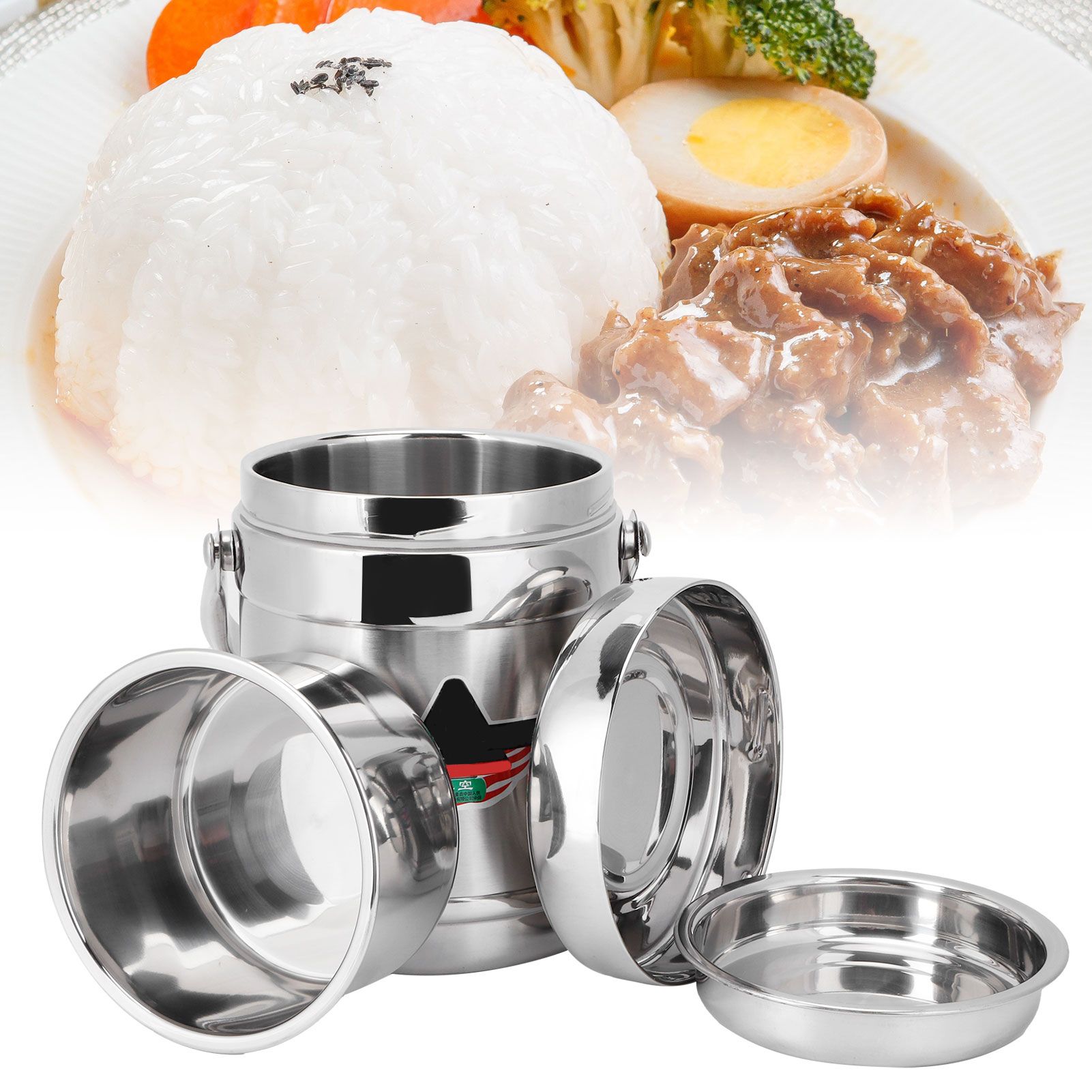 1.2L StraightShaped Stainless Steel Vacuum Lunch Box Pot Insulated Food view 10
