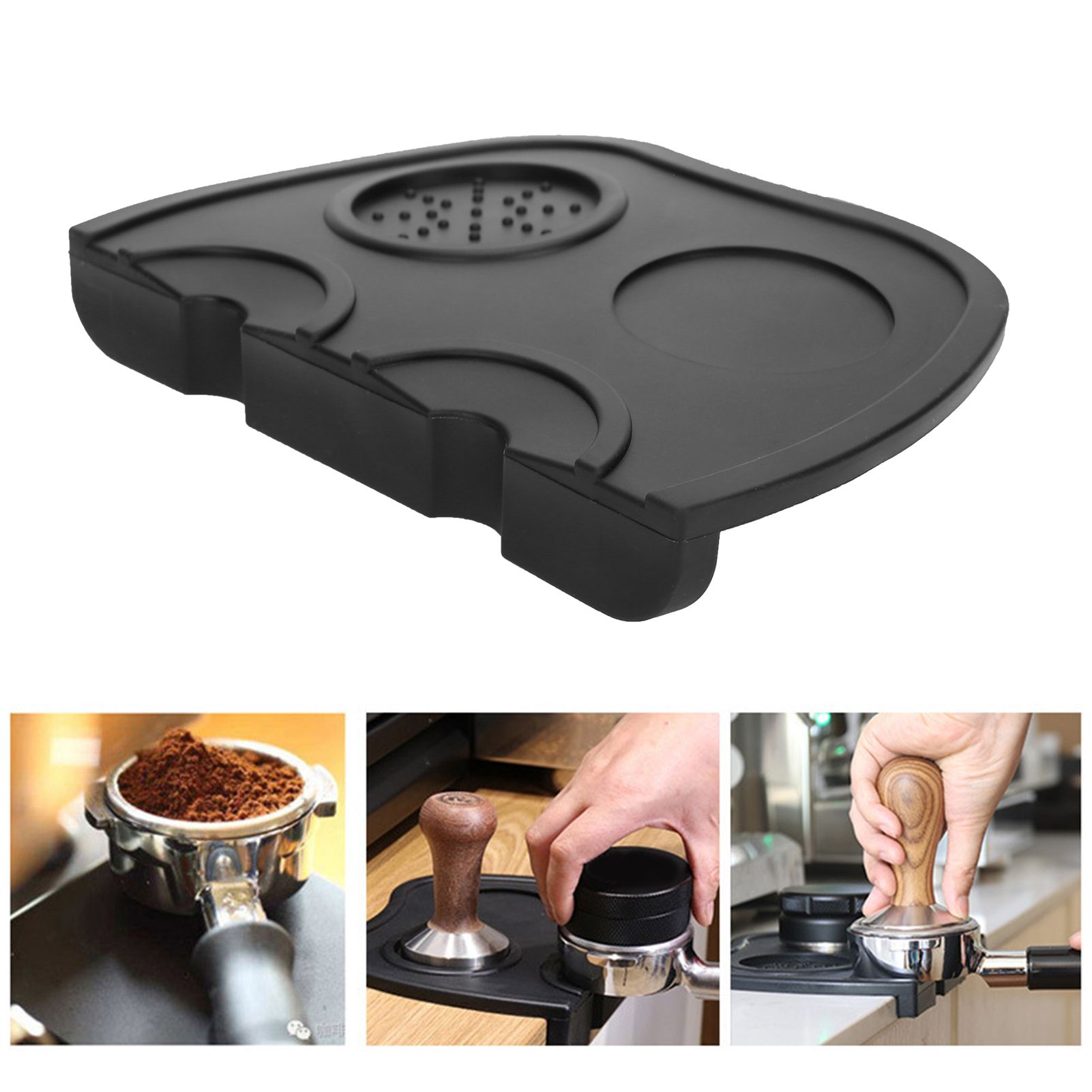 Silicone Coffee Tamper Holder Powder Pad Antiskid Coffee Tamper Mat Coffee view 10