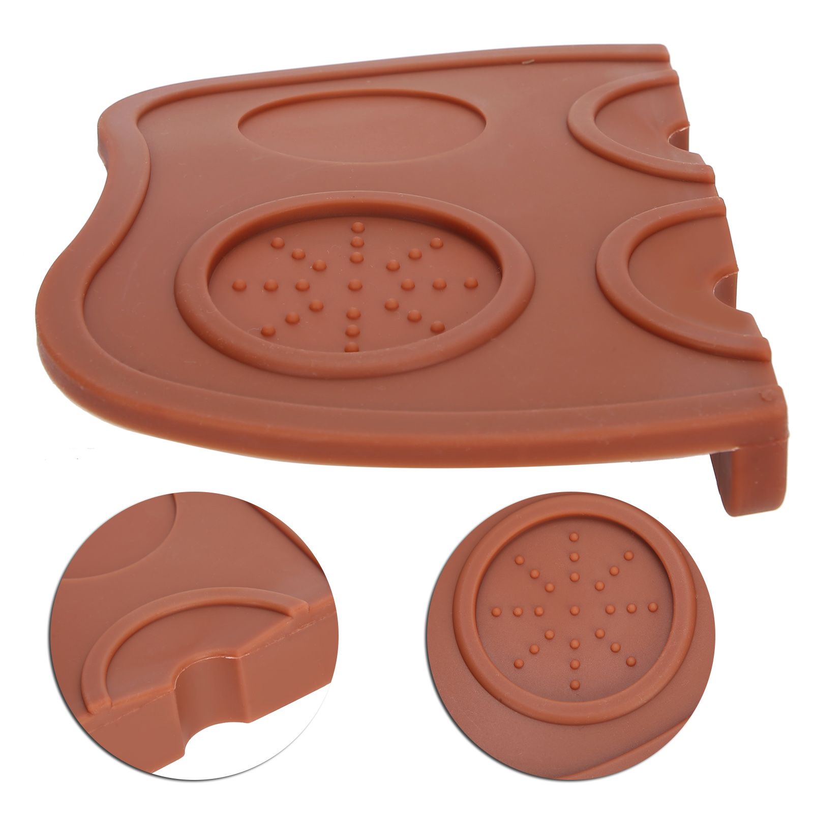 Coffee Anti skid Tamper Mat Tamping Holder Pad Food Grade Silicone Mat for view 8
