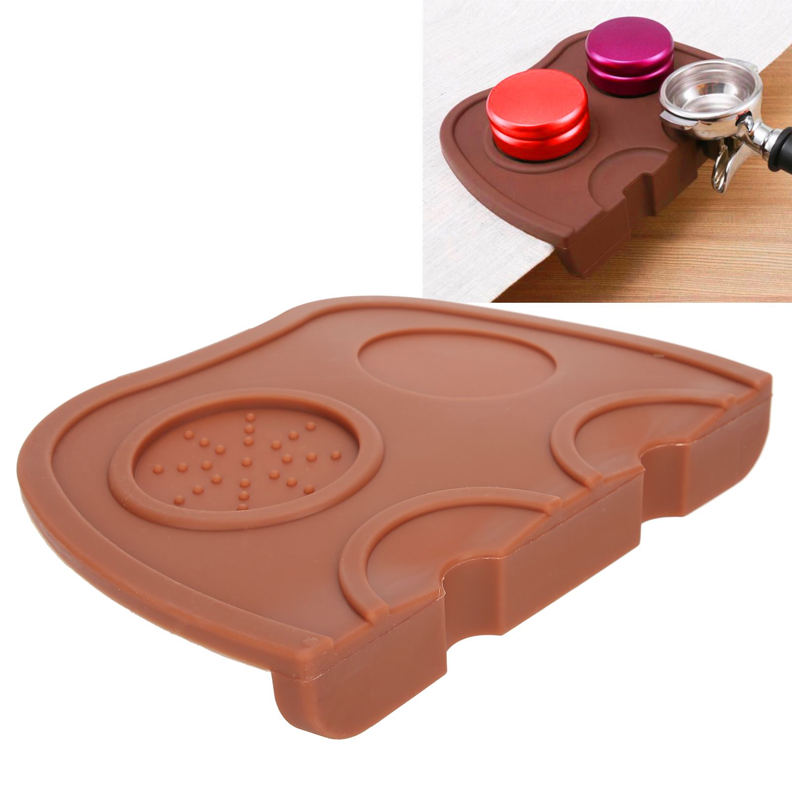 Coffee Anti skid Tamper Mat Tamping Holder Pad Food Grade Silicone Mat for view 10