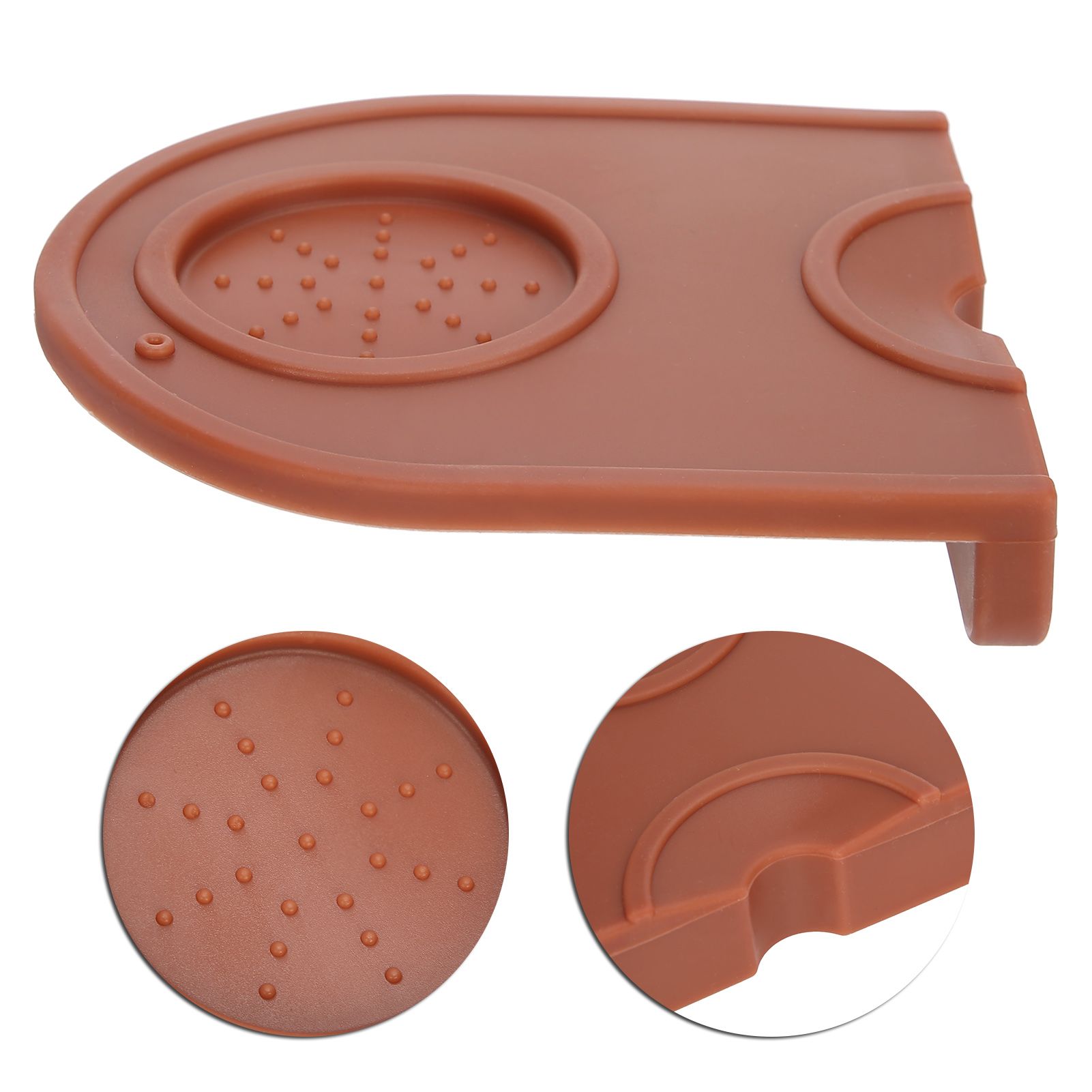 Coffee Anti skid Tamper Mat Tamping Holder Pad Food Grade Silicone Mat for view 8