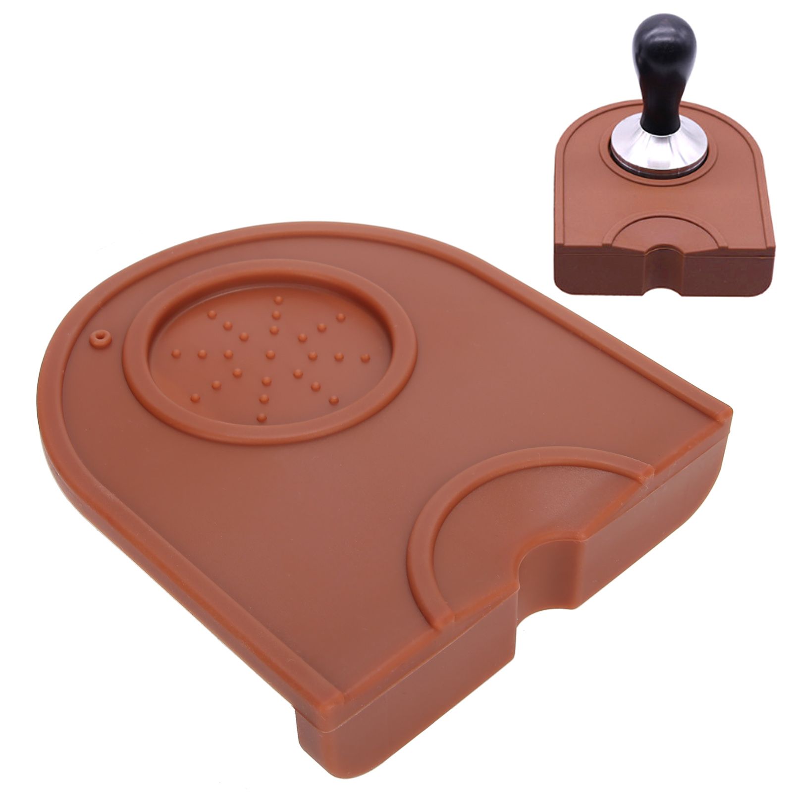 Coffee Anti skid Tamper Mat Tamping Holder Pad Food Grade Silicone Mat for view 9