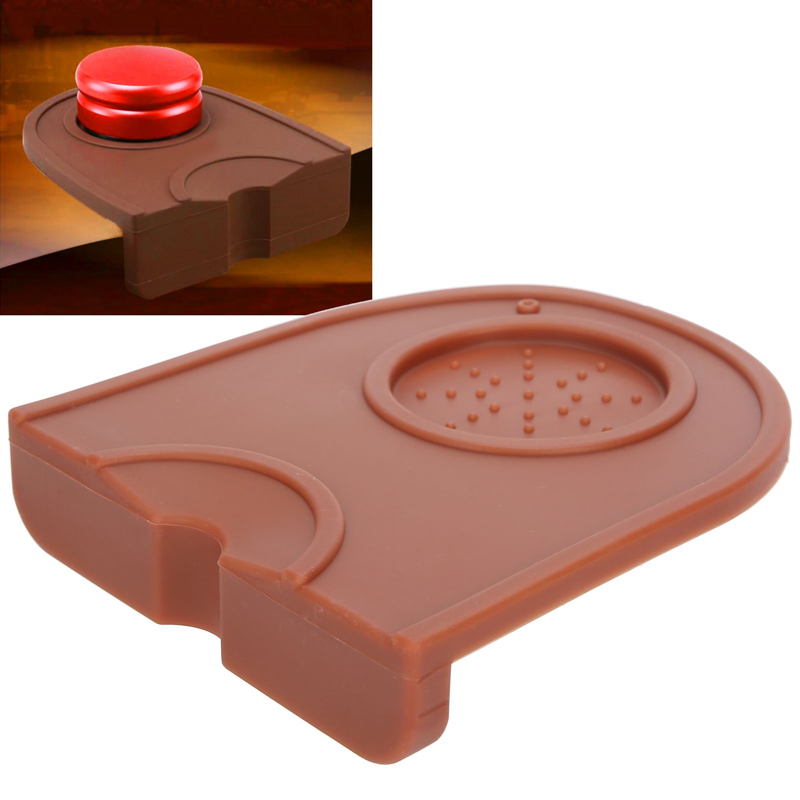 Coffee Anti skid Tamper Mat Tamping Holder Pad Food Grade Silicone Mat for view 10