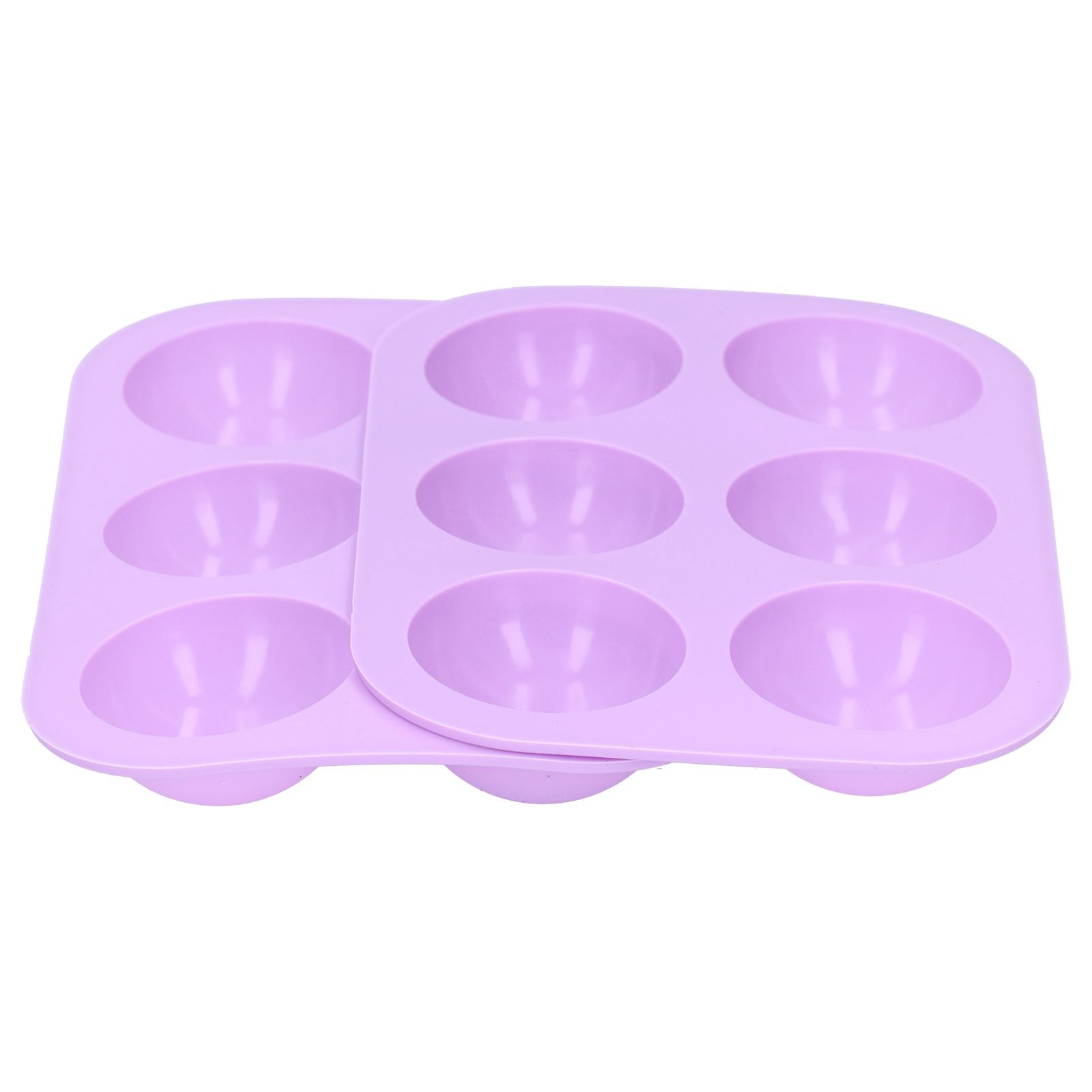 2Pcs 6 Grids Hemispherical Cake Mold 19.5x13.3cm Chocolate Silicone Mold