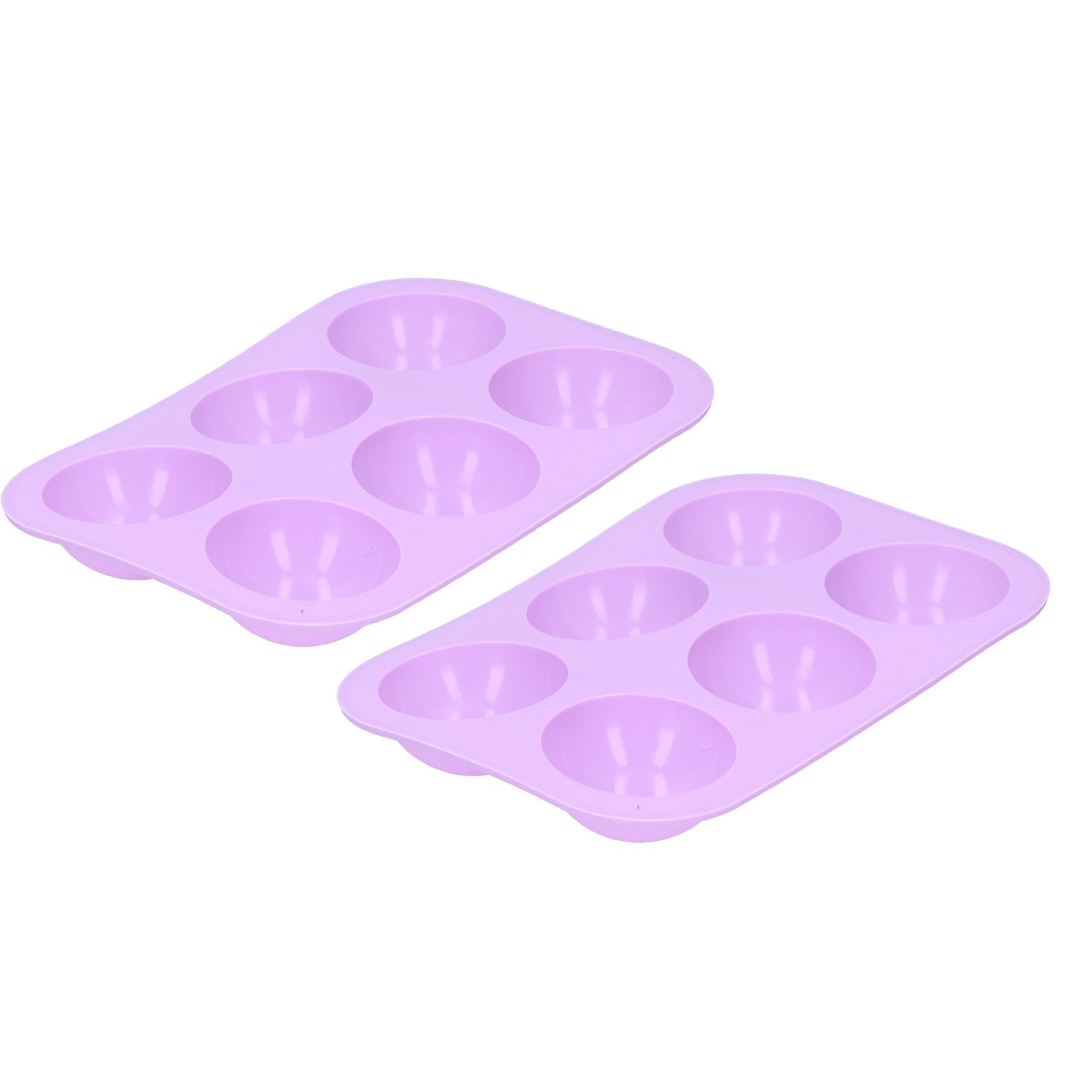 2Pcs 6 Grids Hemispherical Cake Mold 19.5x13.3cm Chocolate Silicone Mold view 3