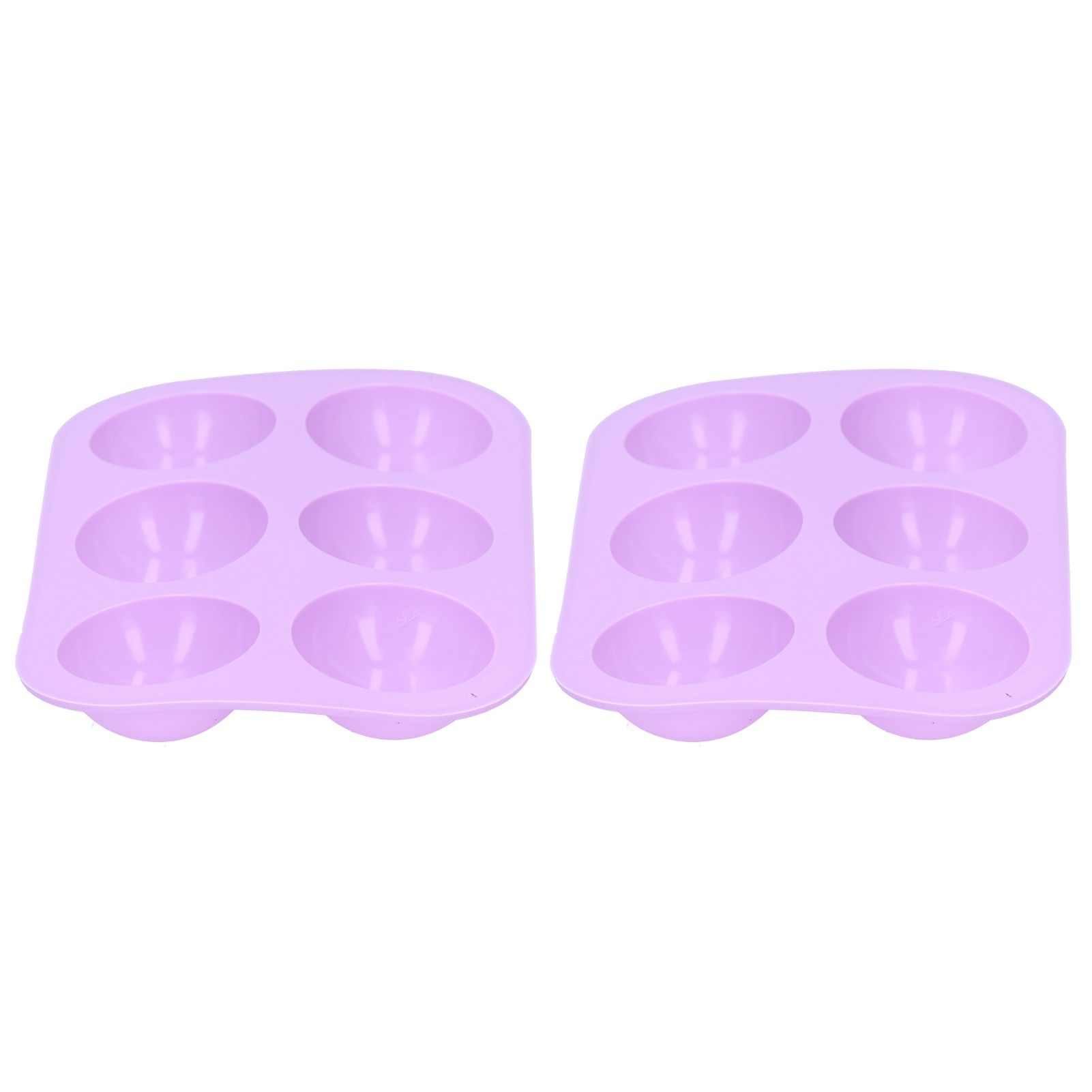 2Pcs 6 Grids Hemispherical Cake Mold 19.5x13.3cm Chocolate Silicone Mold view 5