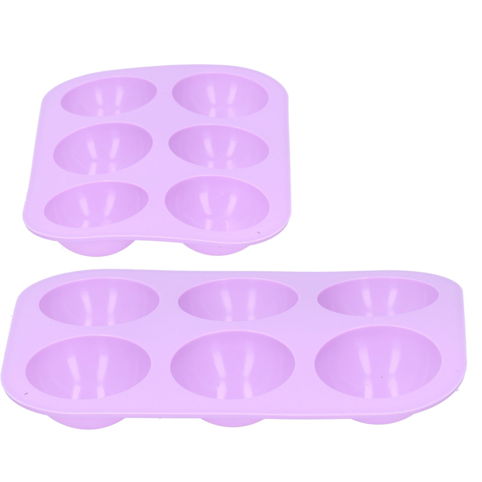2Pcs 6 Grids Hemispherical Cake Mold 19.5x13.3cm Chocolate Silicone Mold view 7
