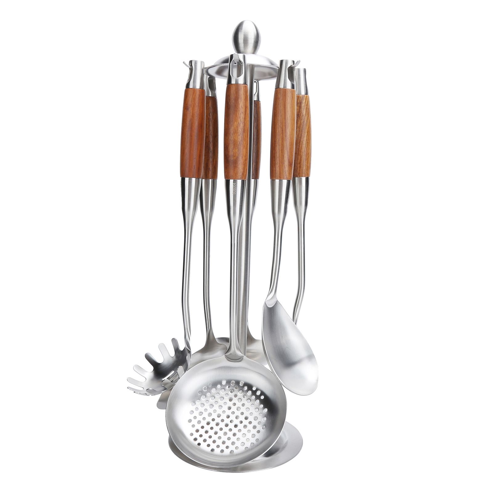 Kitchen Spatula Set 304 Stainless Steel Wood Handle Spatula Frying Shovel view 2