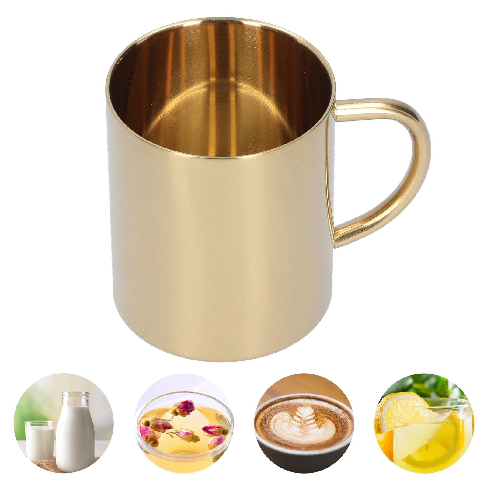 Mug Cup 304 Stainless Steel Double Layer Anti Scald Coffee Tea Water Cup with view 10
