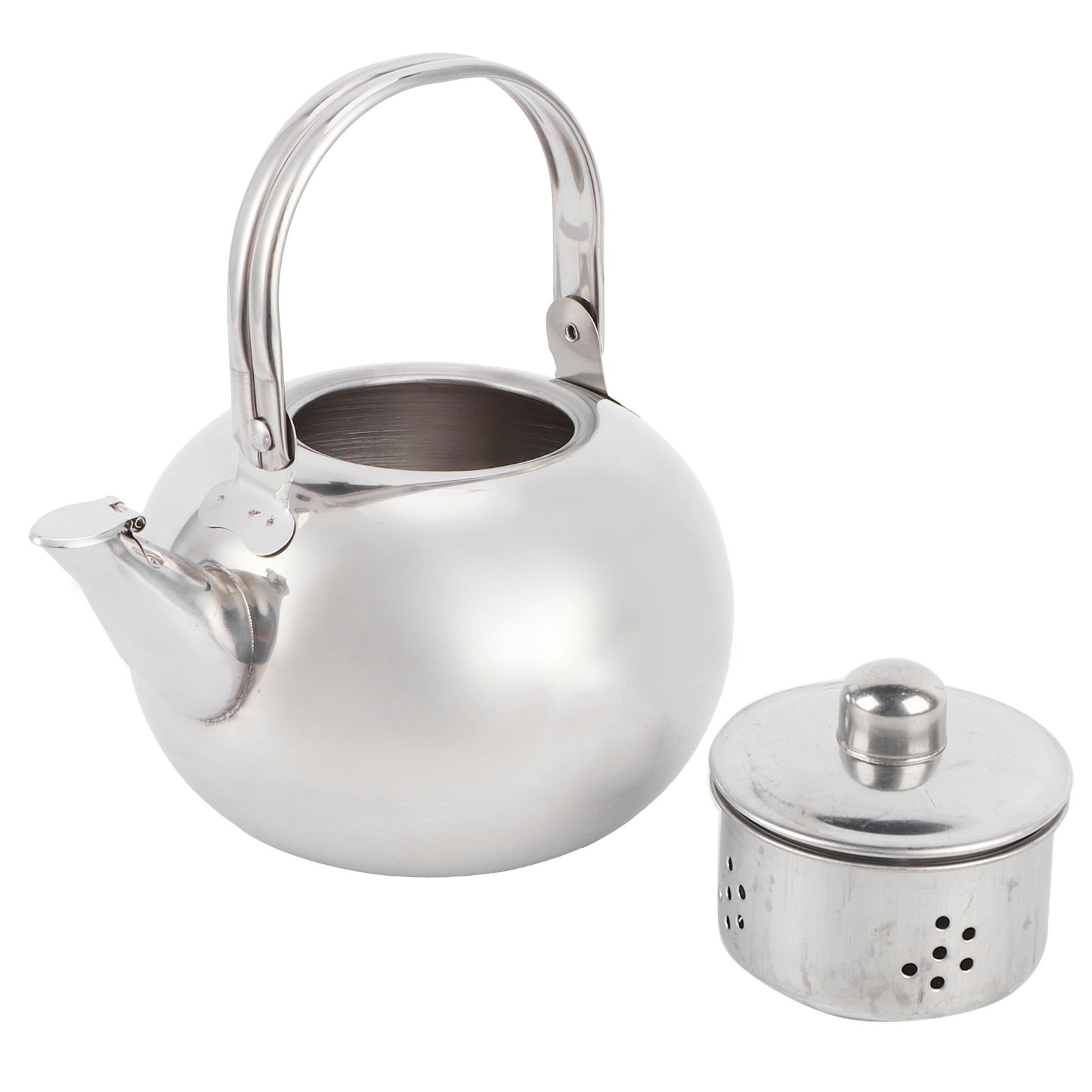 304 Stainless Steel Teapot Flat Bottom Induction Cooker Water Kettle Tea Pot view 2