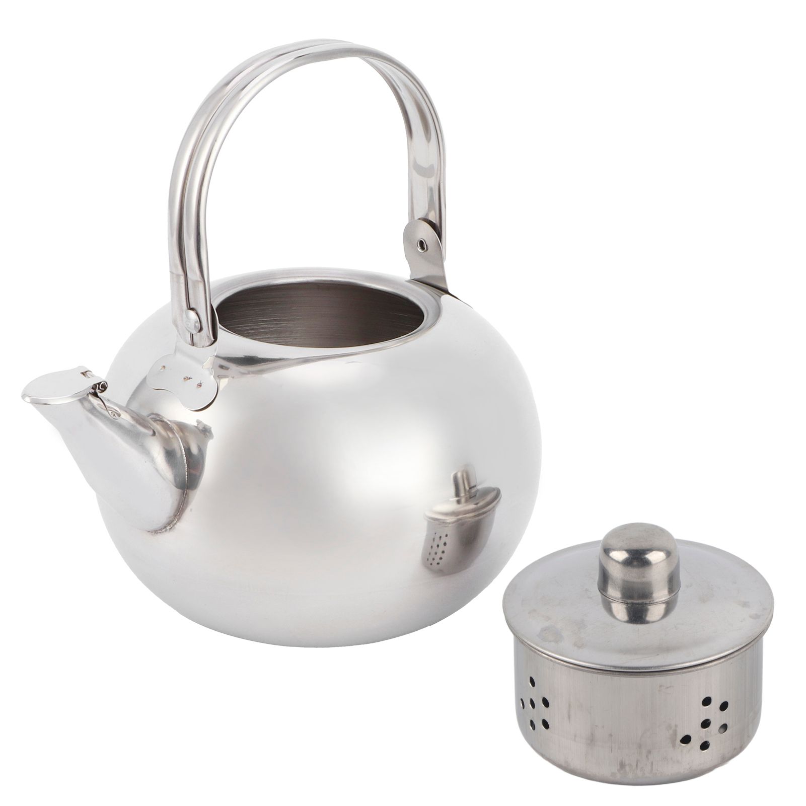 304 Stainless Steel Teapot Flat Bottom Induction Cooker Water Kettle Tea Pot view 2
