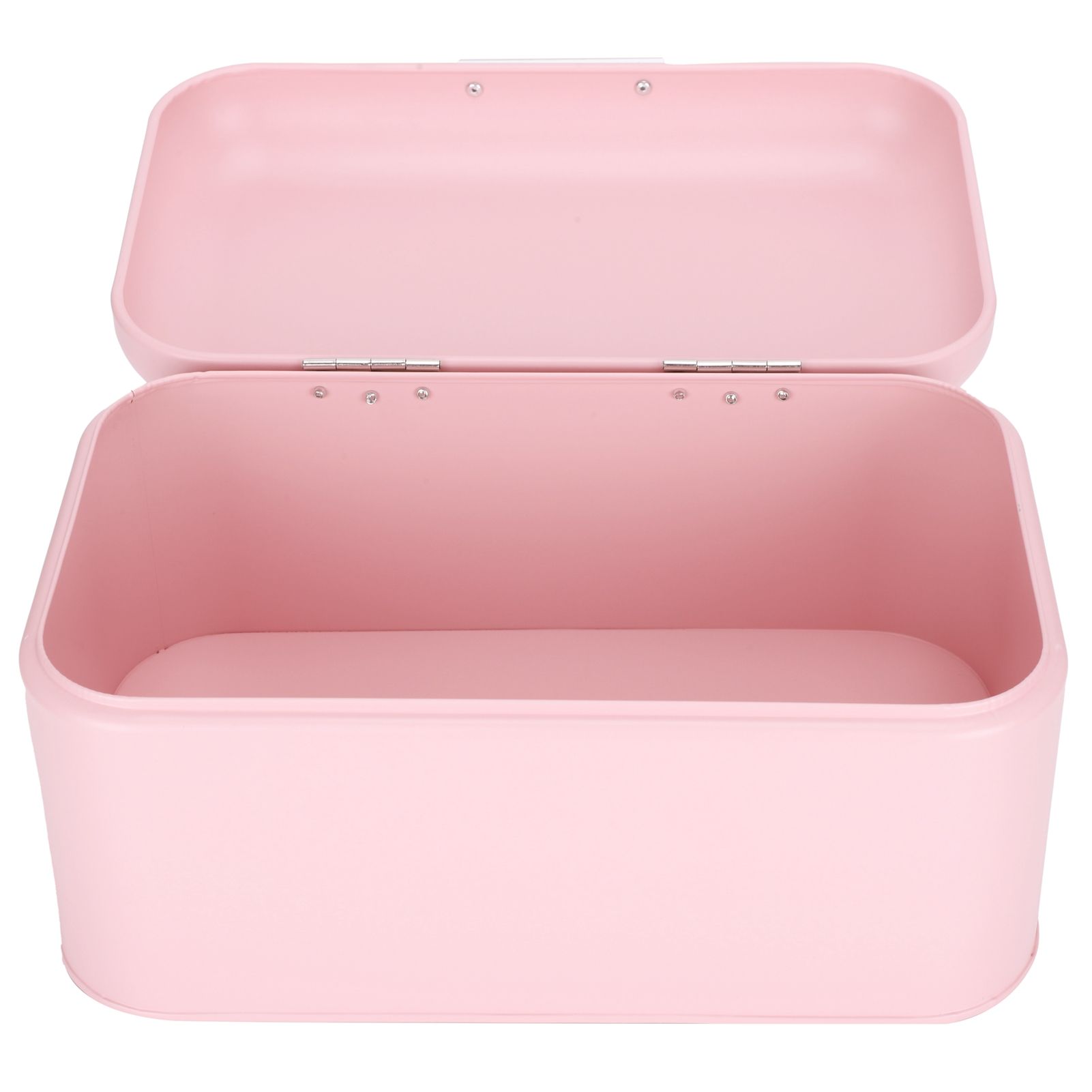 Pink Iron Bread Container Organizer NonToxic Retro Household Kitchen Storage Case view 7