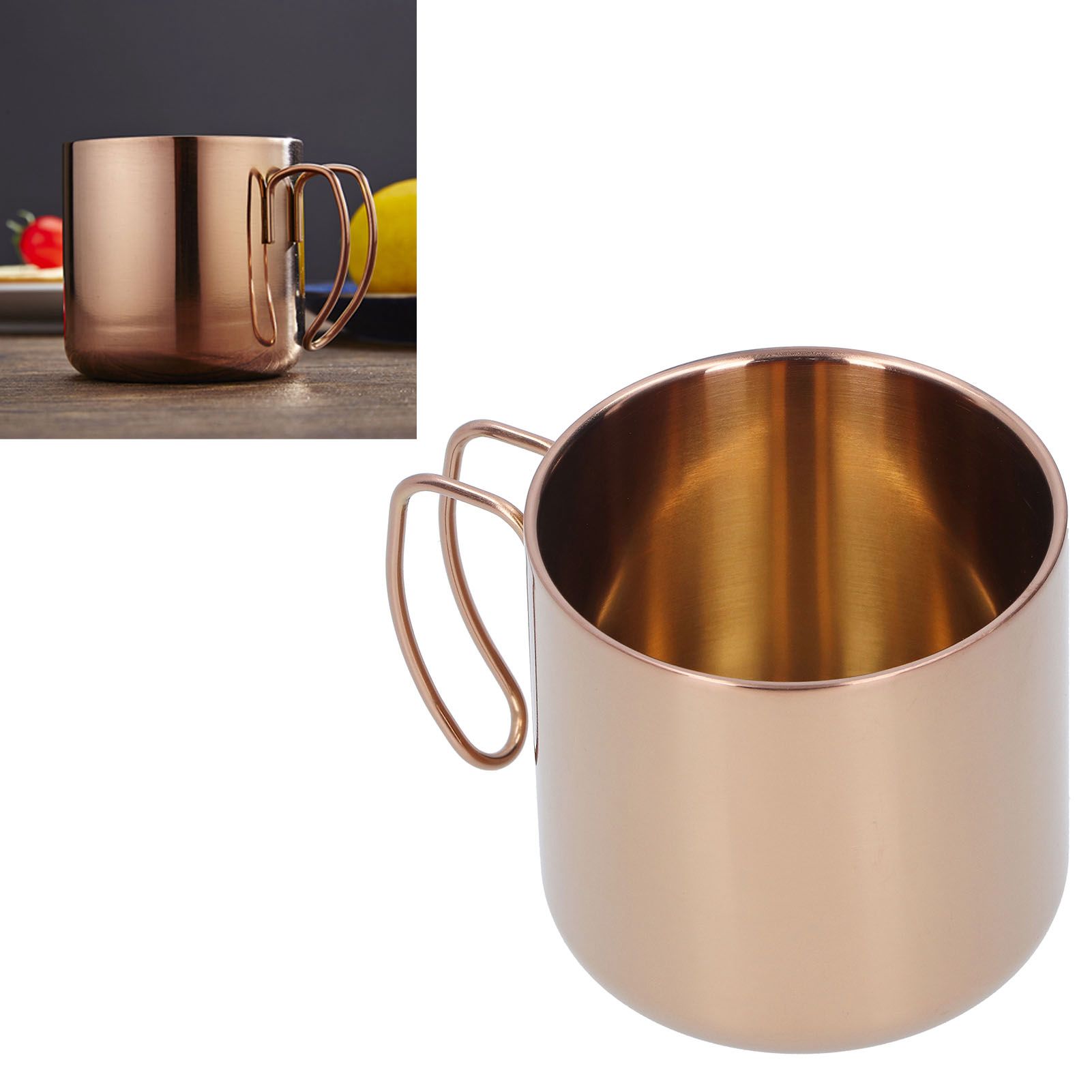 400ml Coffee Mug 304 Stainless Steel Drinkware Portable Tea Cup for Bar Home view 9