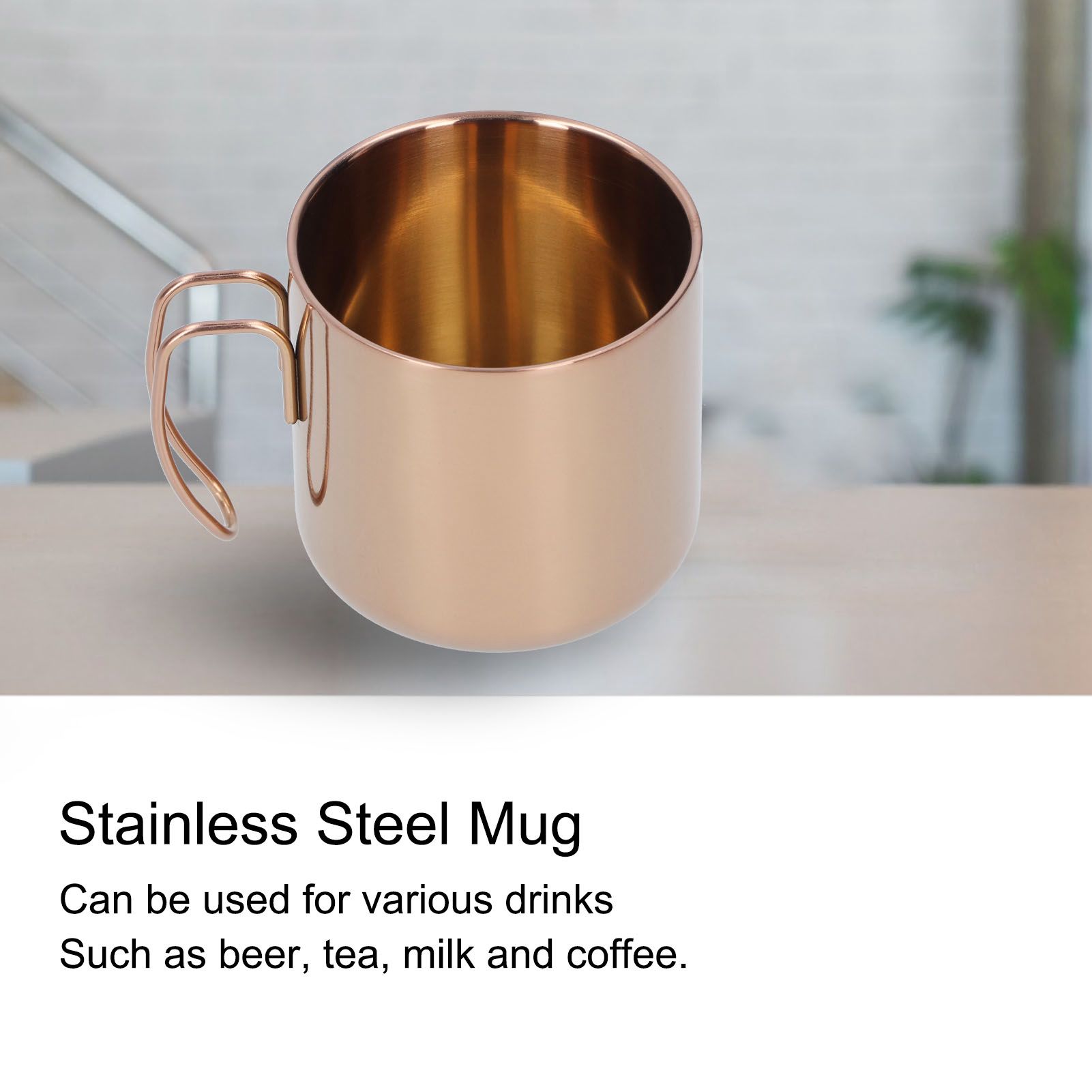 400ml Coffee Mug 304 Stainless Steel Drinkware Portable Tea Cup for Bar Home view 12