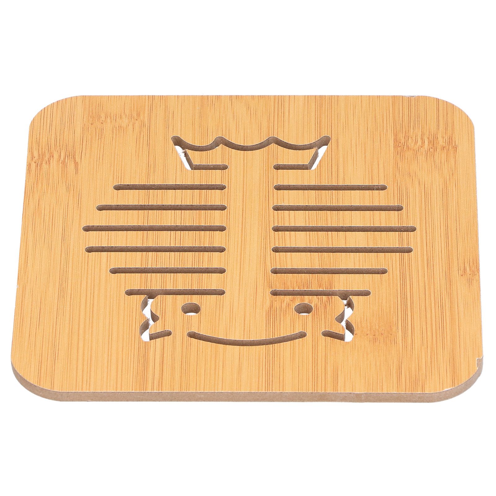 10Pcs Hollow Tablemat Imitation Bamboo Insulation AntiScalding Bowl Cup Mat view 12