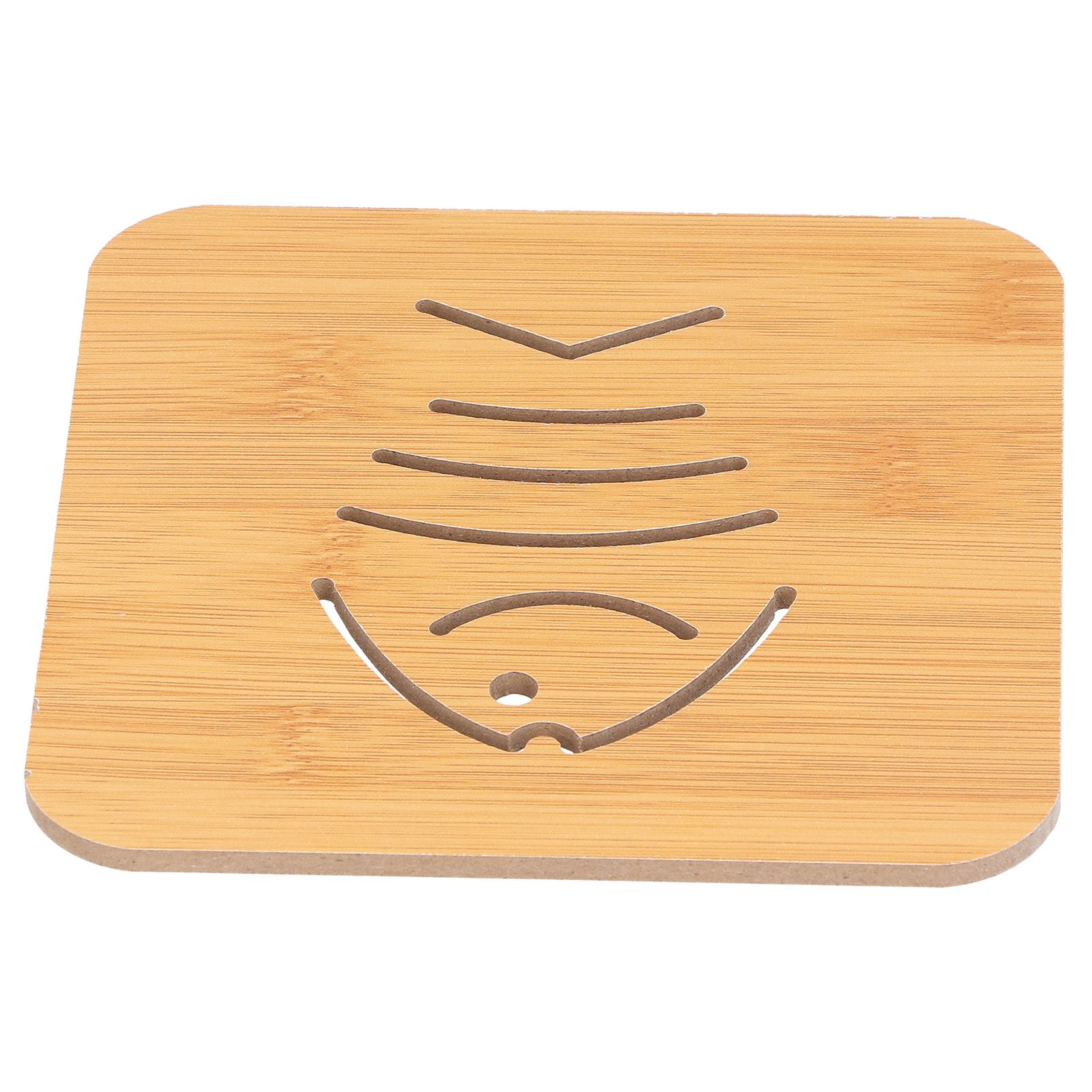 10Pcs Hollow Tablemat Imitation Bamboo Insulation AntiScalding Bowl Cup Mat view 12