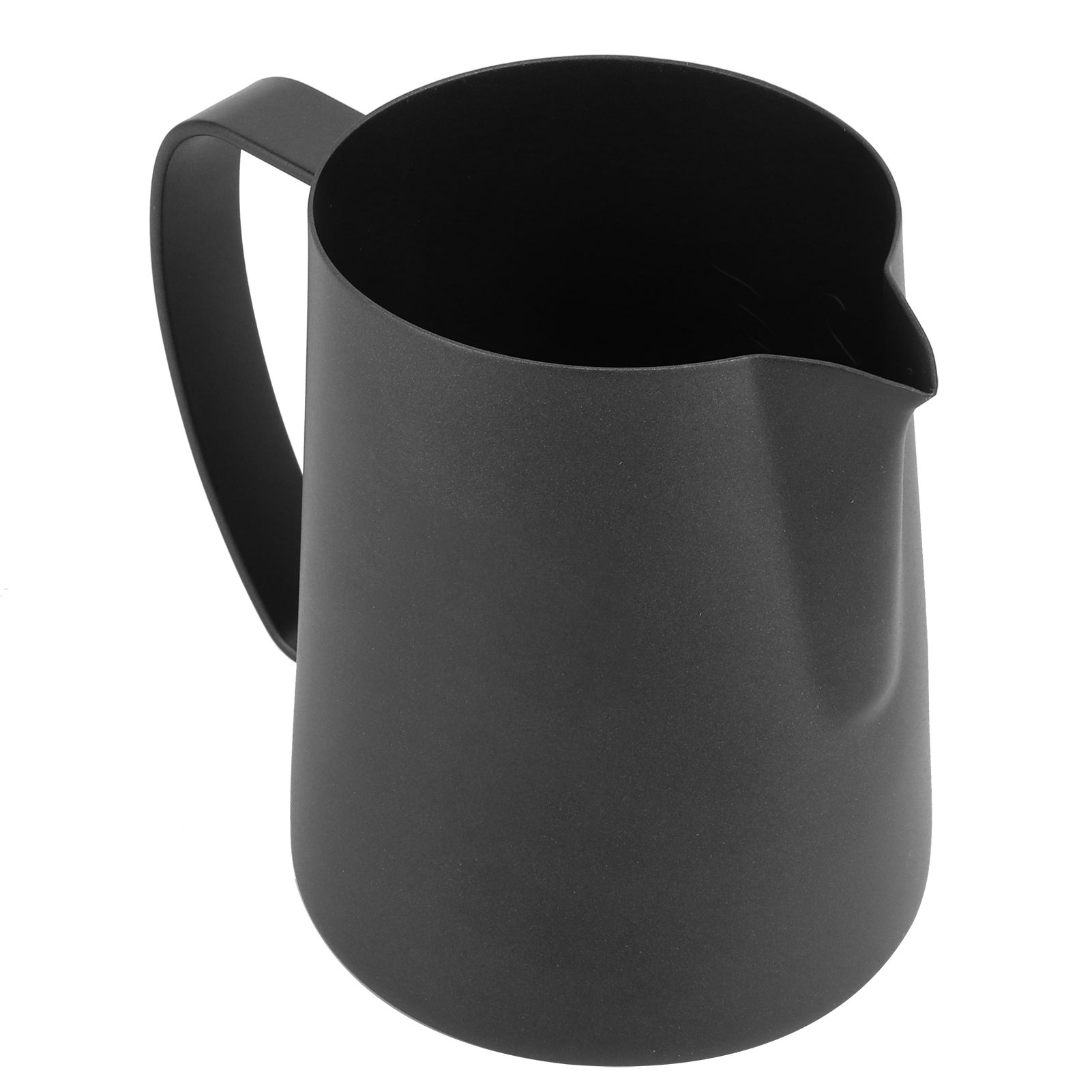Coffee Latte Cup Black Matte 304 Stainless Steel Milk Frothing Cup Coffee Art view 5