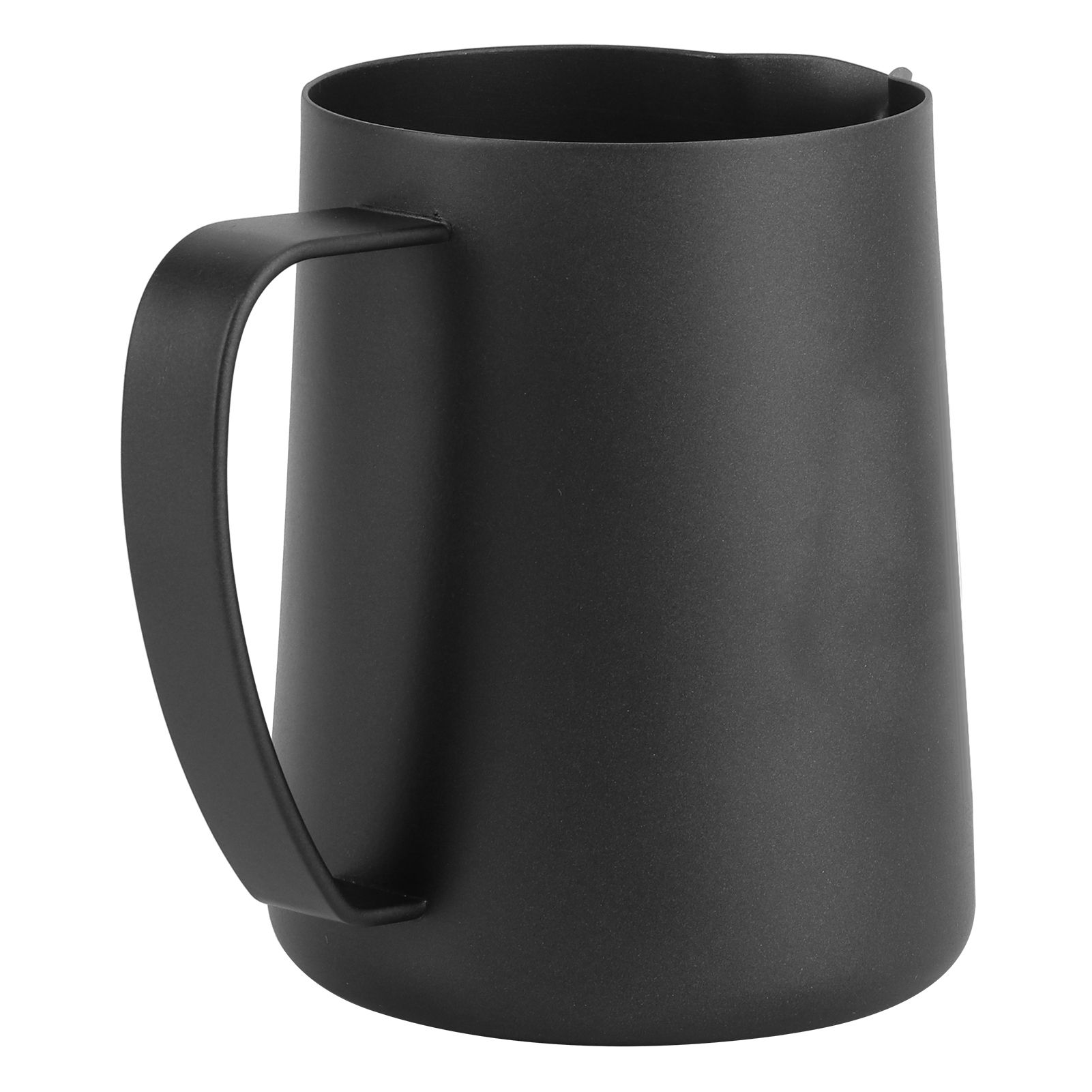 Coffee Latte Cup Black Matte 304 Stainless Steel Milk Frothing Cup Coffee Art view 3