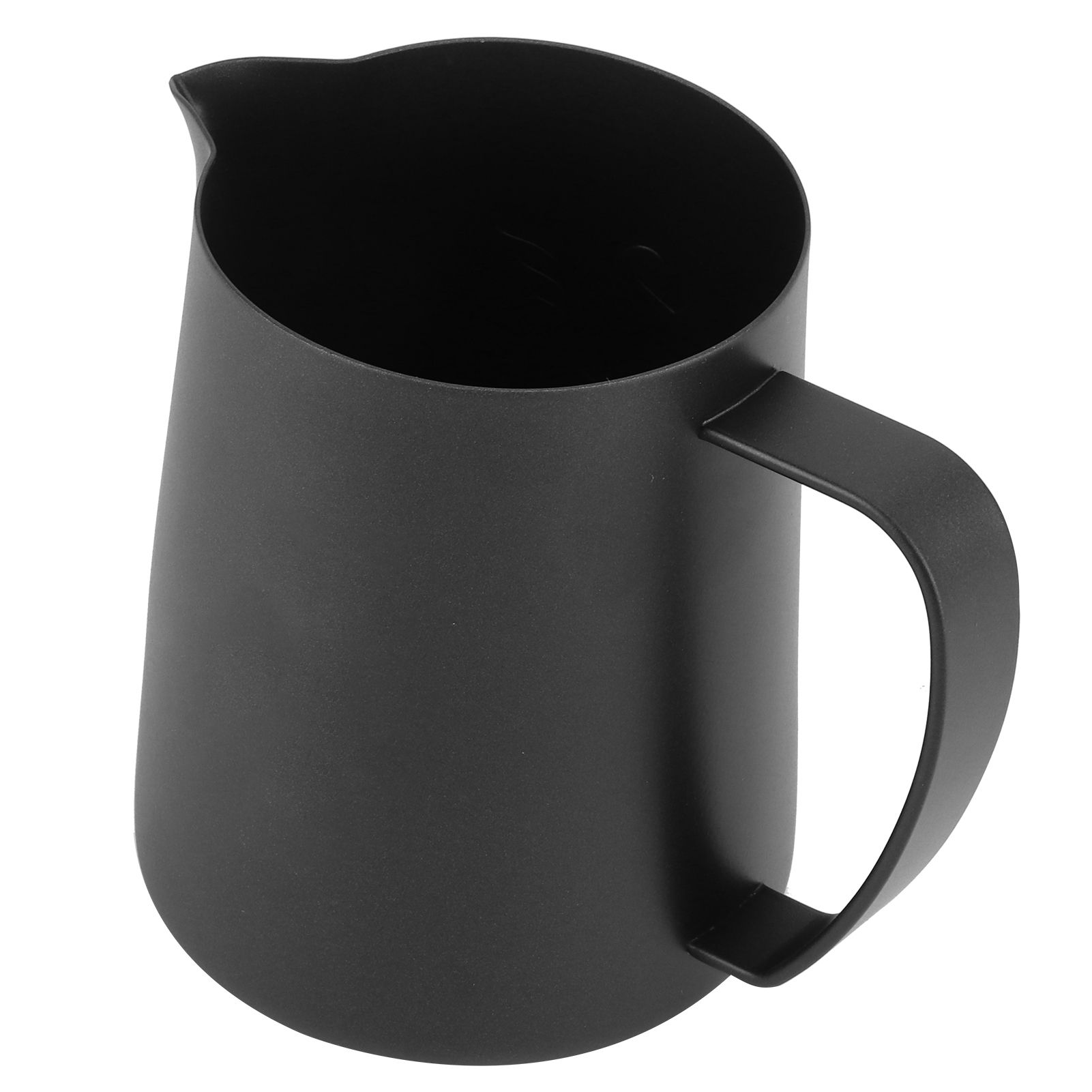 Coffee Latte Cup Black Matte 304 Stainless Steel Milk Frothing Cup Coffee Art view 6
