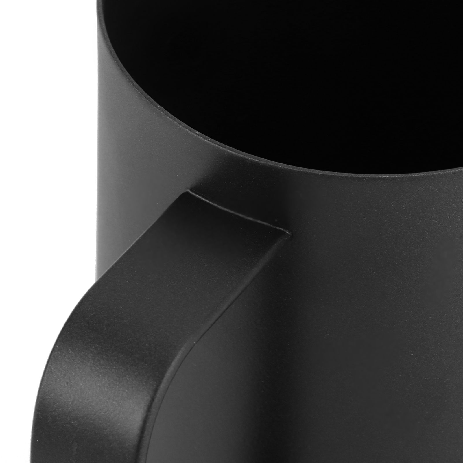 Coffee Latte Cup Black Matte 304 Stainless Steel Milk Frothing Cup Coffee Art view 11