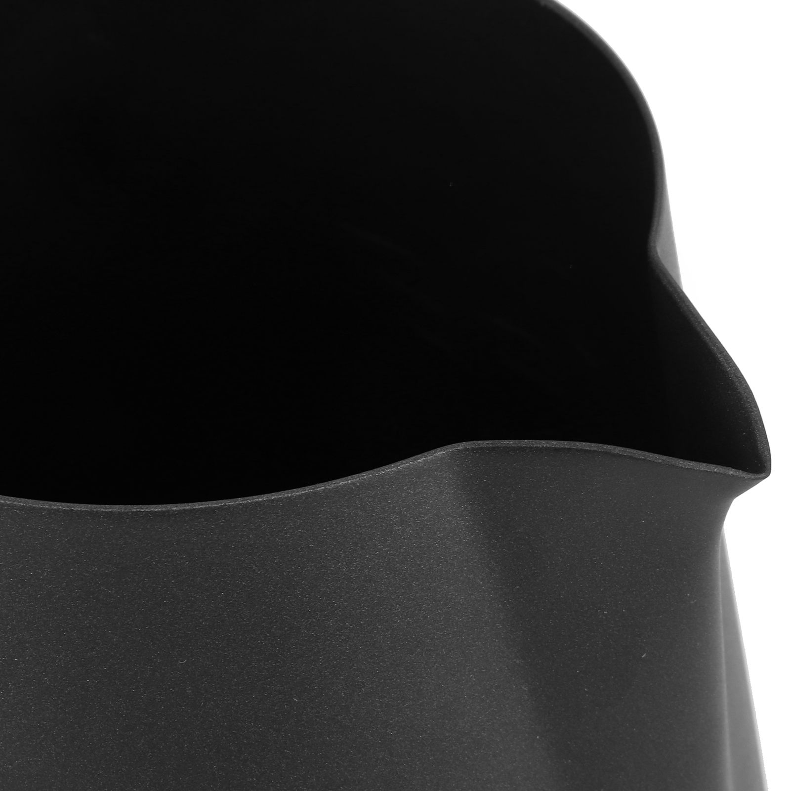Coffee Latte Cup Black Matte 304 Stainless Steel Milk Frothing Cup Coffee Art view 12