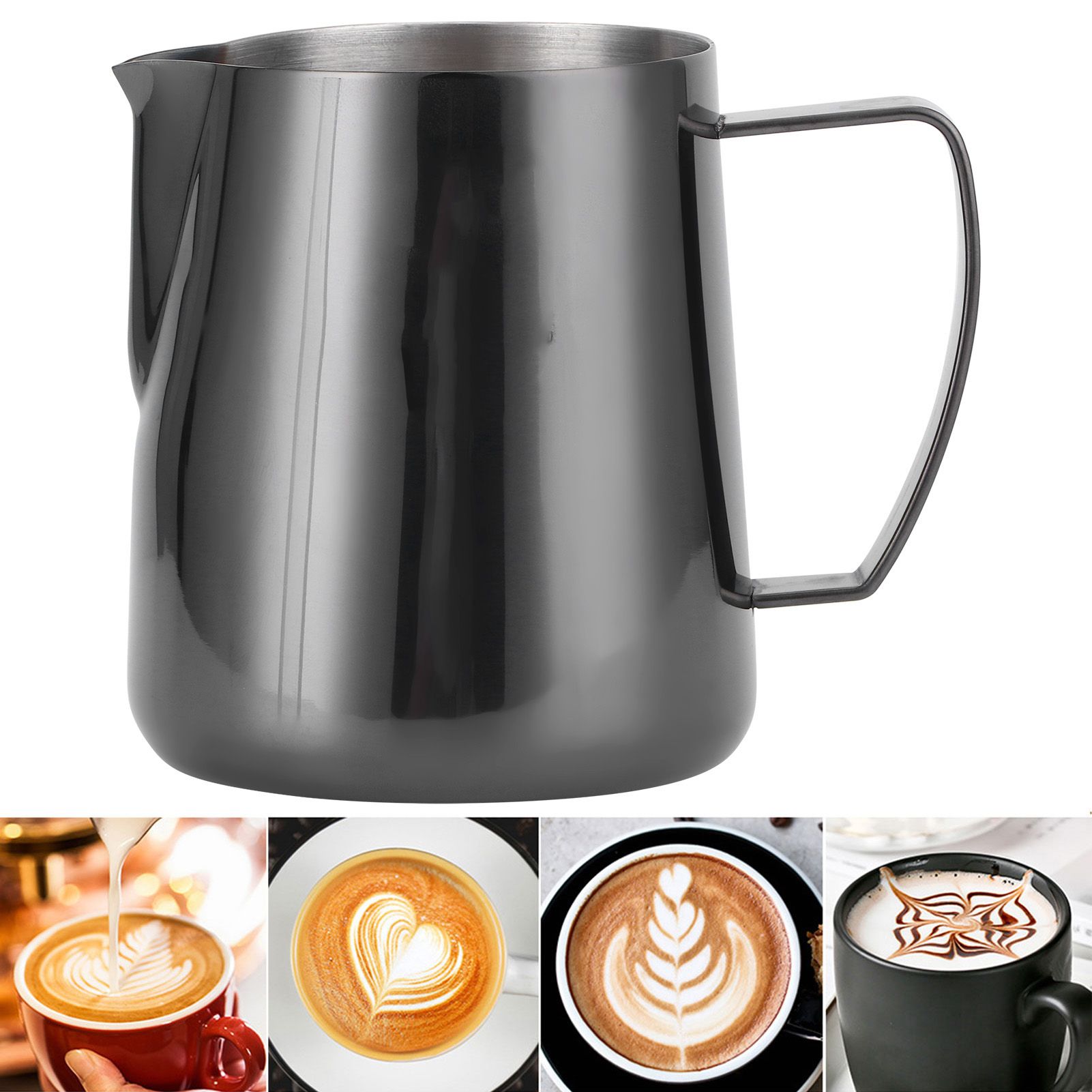 400ml Milk Frothing Pitcher 304 Stainless Steel Coffee Cup Mug Latte Art Accessory view 9