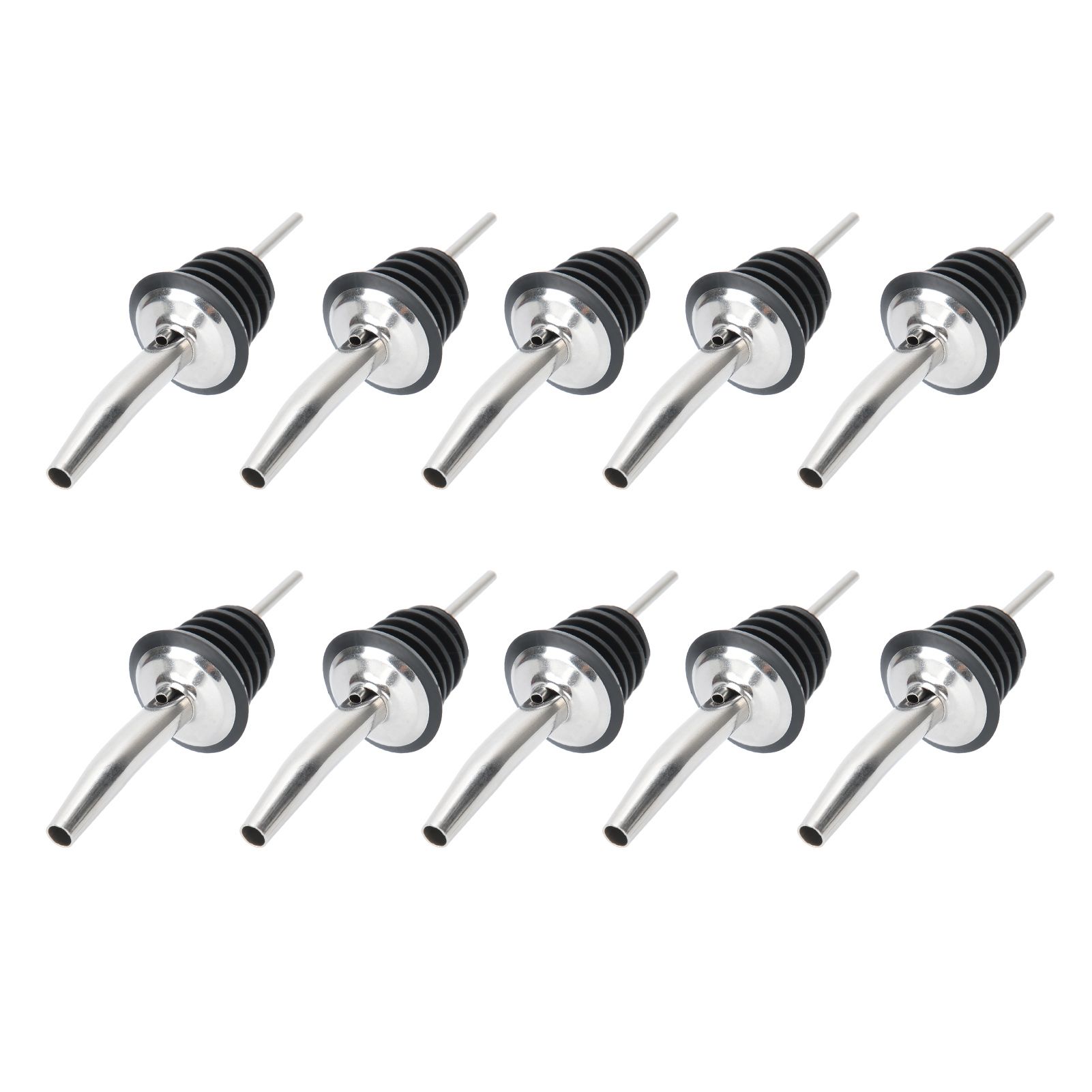 10Pcs 304 Stainless Steel Wine Stopper Bottle Pourer Liquor Dispenser Kitchen view 3