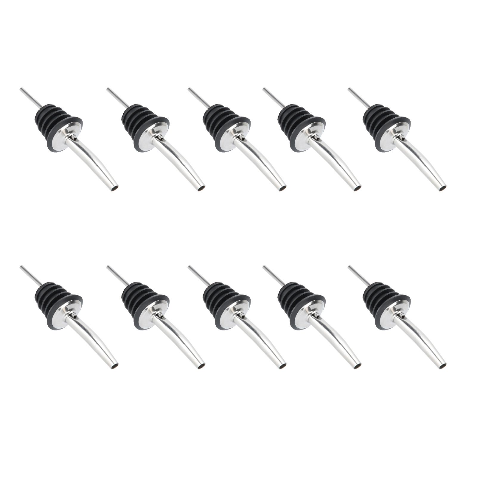 10Pcs 304 Stainless Steel Wine Stopper Bottle Pourer Liquor Dispenser Kitchen view 6