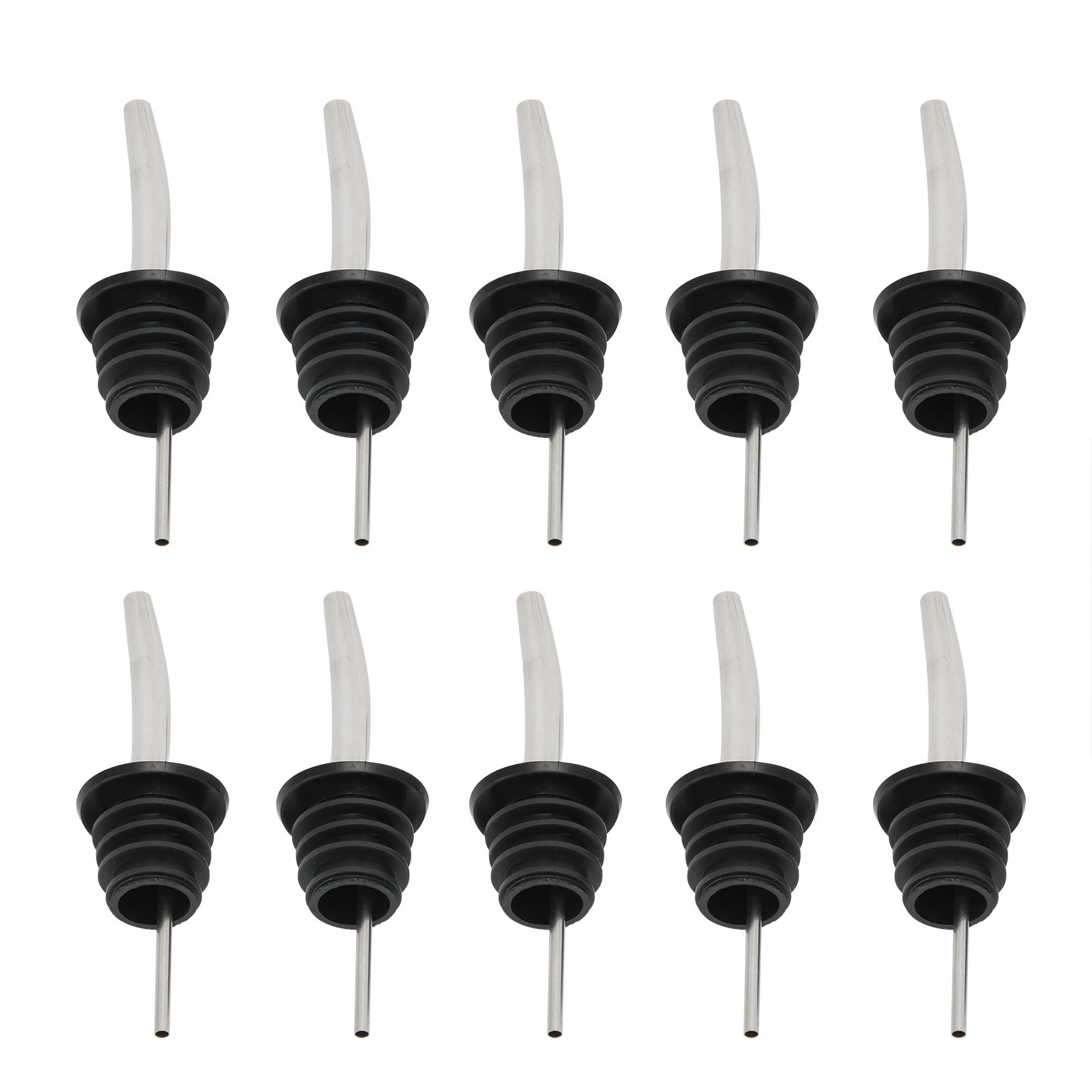 10Pcs 304 Stainless Steel Wine Stopper Bottle Pourer Liquor Dispenser Kitchen view 7