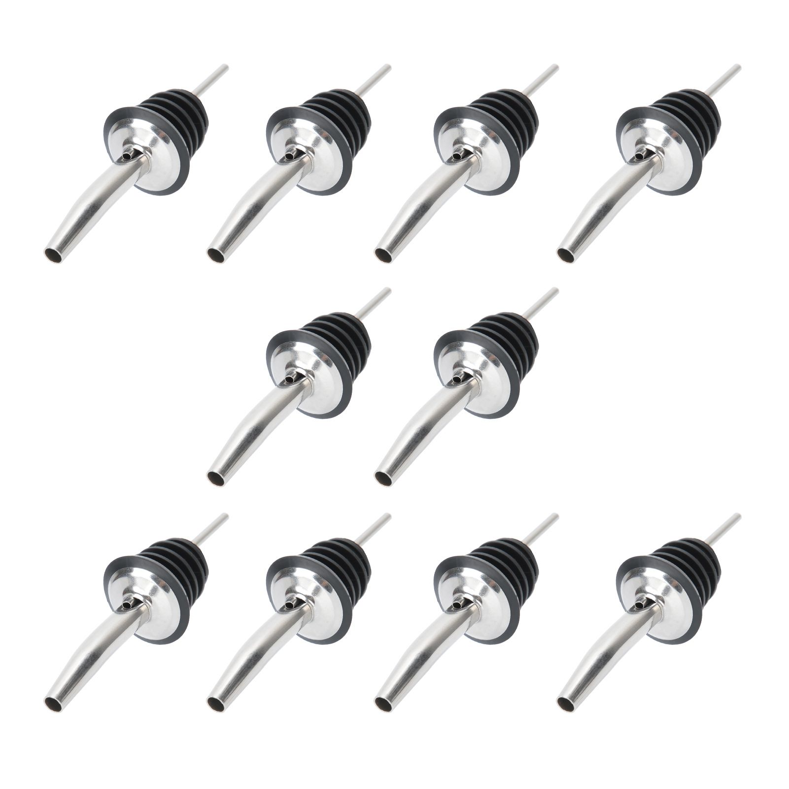 10Pcs 304 Stainless Steel Wine Stopper Bottle Pourer Liquor Dispenser Kitchen view 8