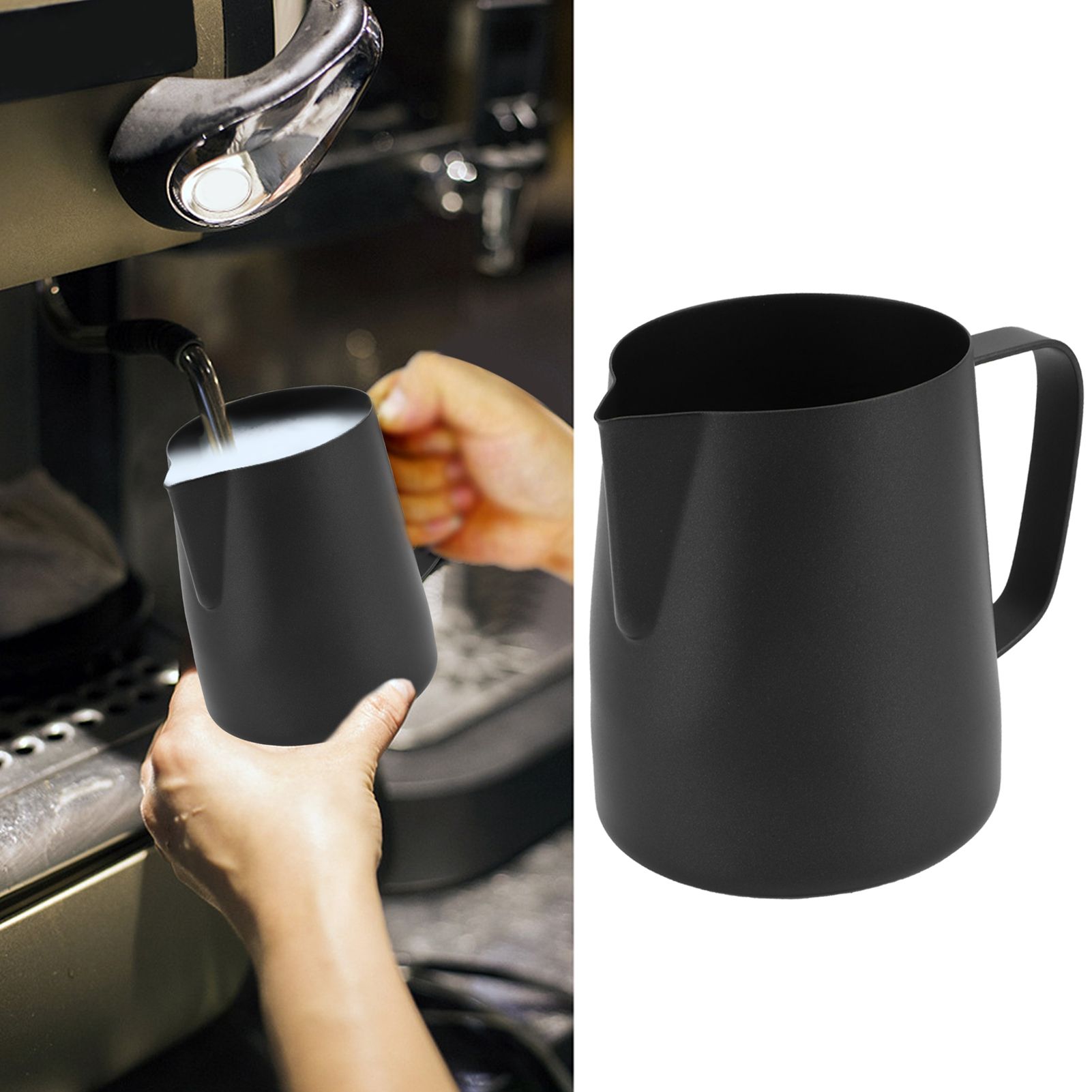 Milk Frothing Pitcher Japanese Style 304 Stainless Steel Coffee Cup Mug for view 9