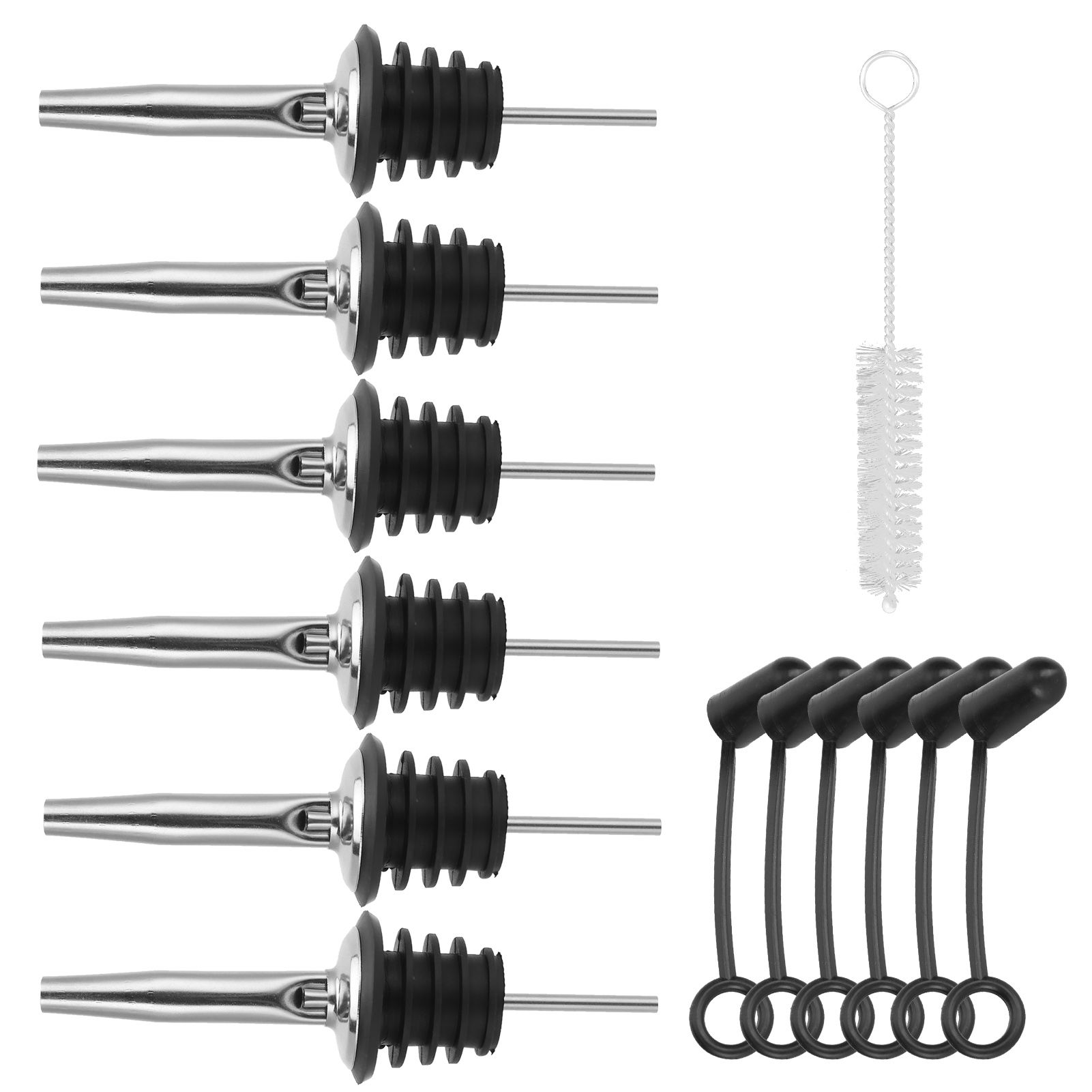 304 Stainless Steel Wine Bottle Spout Stopper Liquor Dispenser Pourer Cap