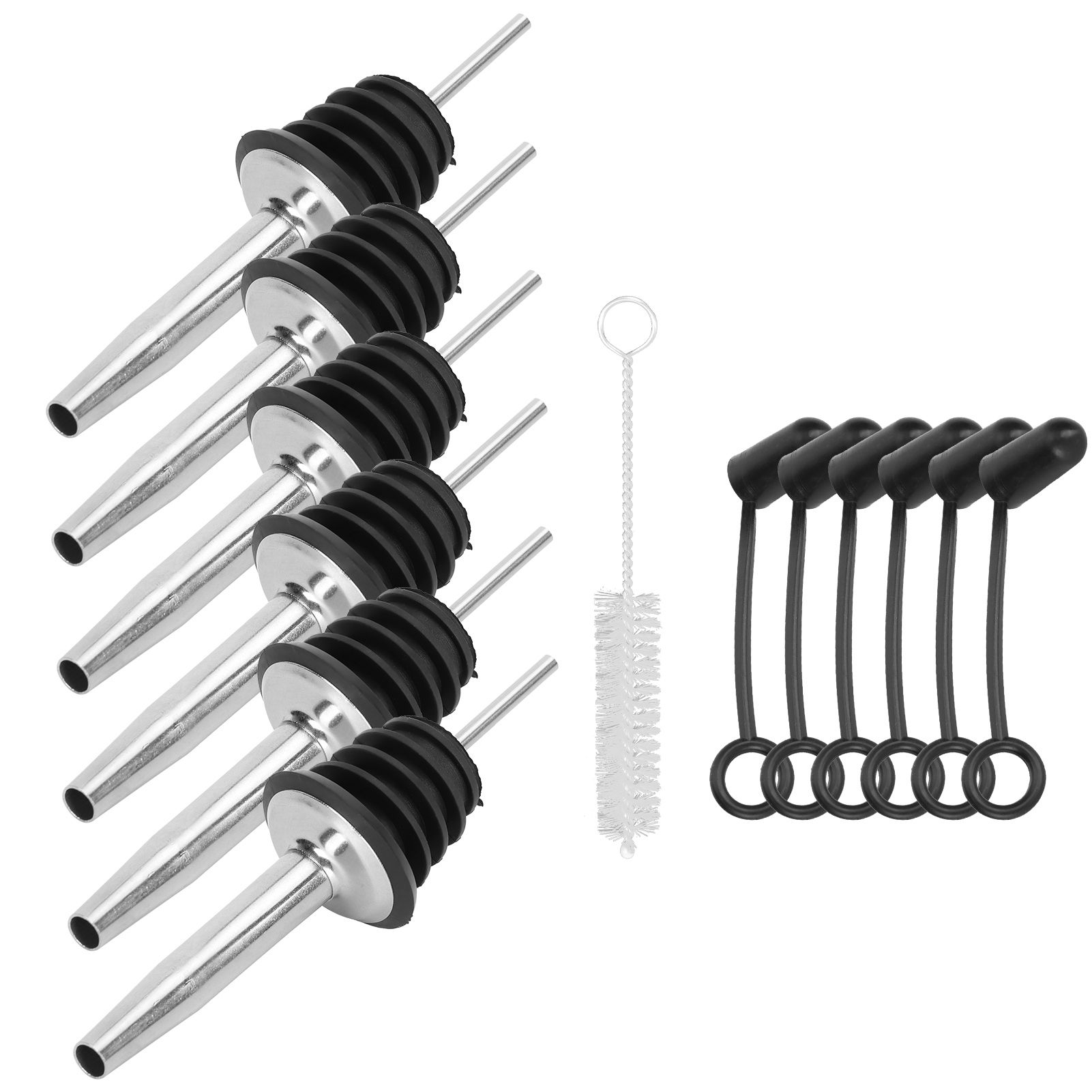 304 Stainless Steel Wine Bottle Spout Stopper Liquor Dispenser Pourer Cap view 4