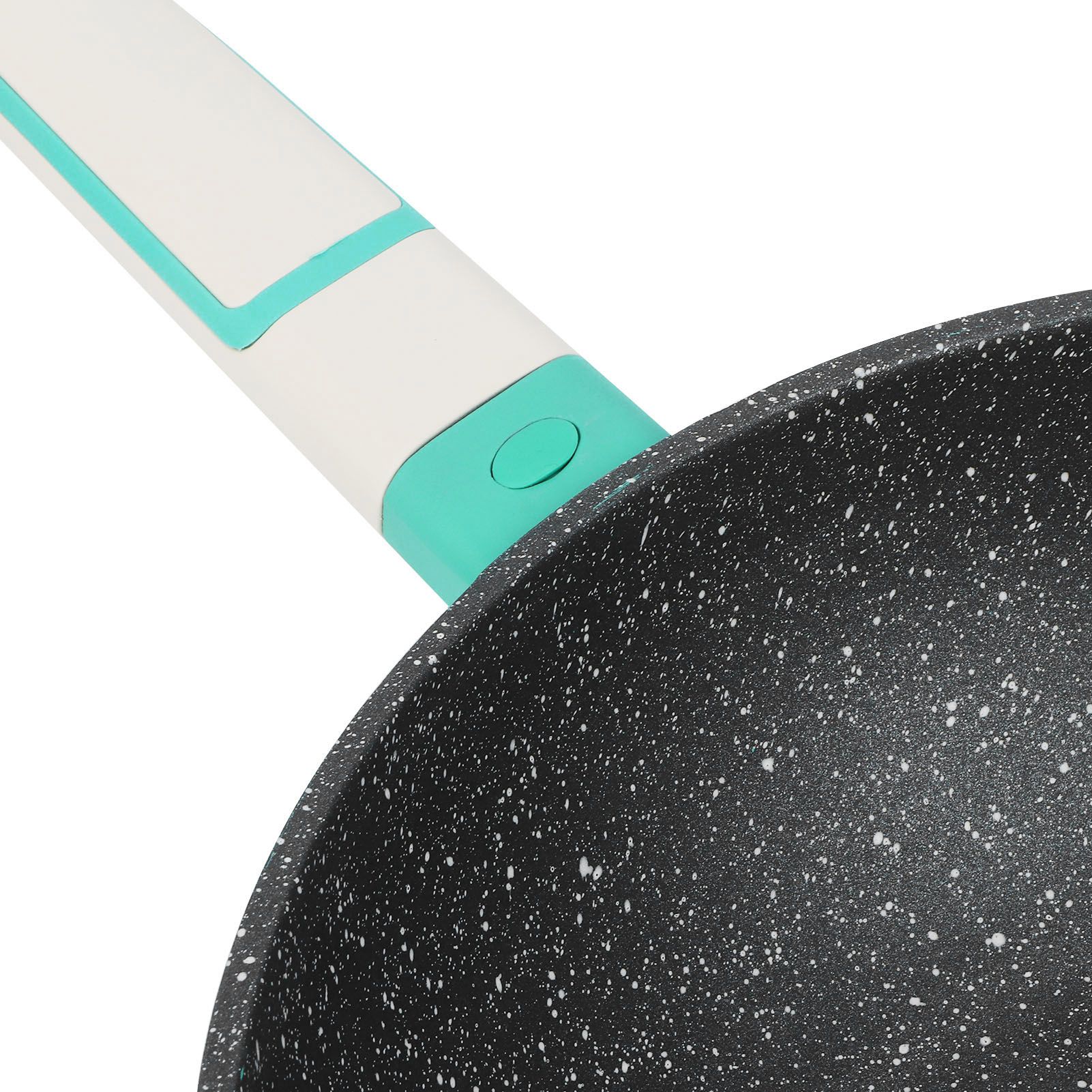 Frying Pan Aluminum Alloy Non Stick Steak Cooking Pan Kitchen Accessory 28cm Green view 12