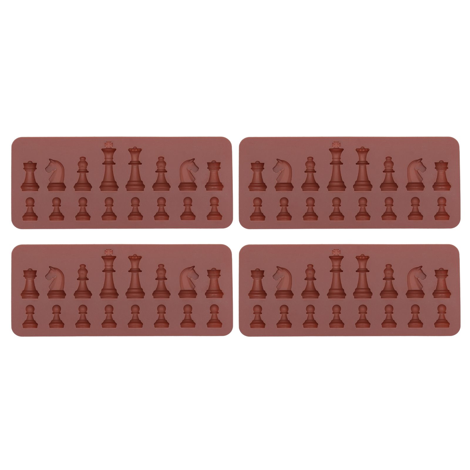 4PCS Chess Shape Silicone Mold Chocolate Cake Mold for DIY Making Baking Supplies view 2